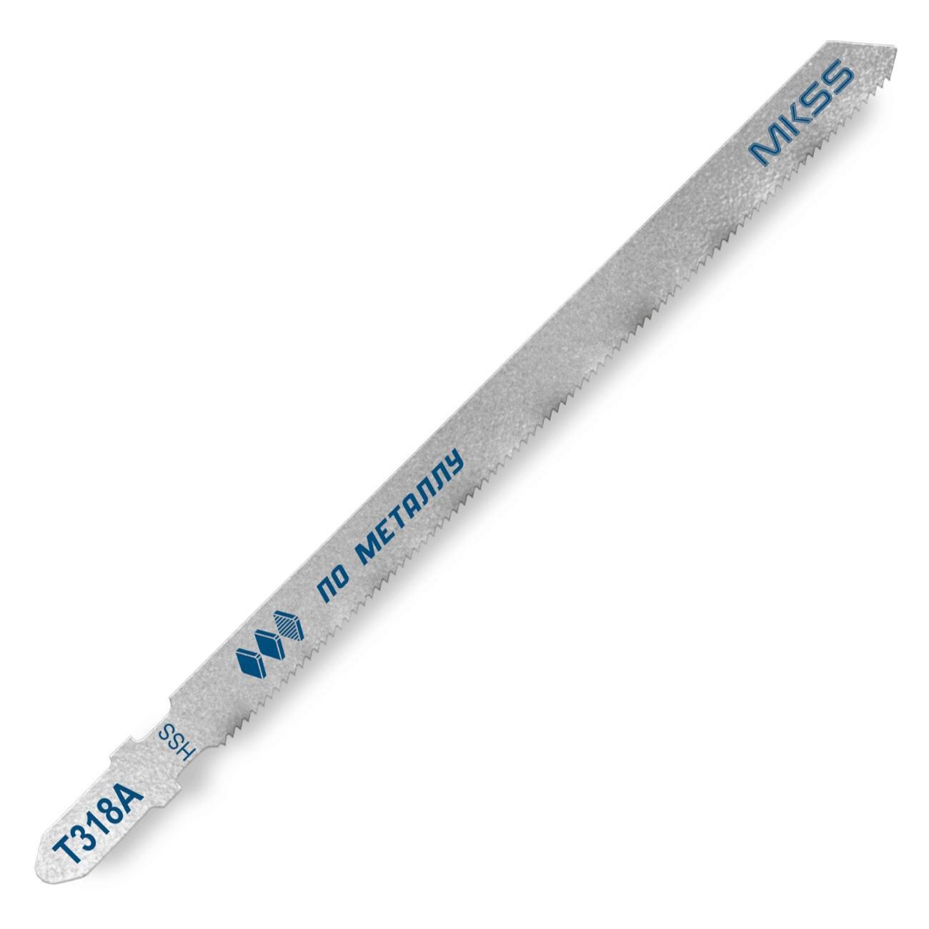 Изображение товара Пилка для лобзика MKSS Пилки по металлу Т318А HSS (5шт) MKSS