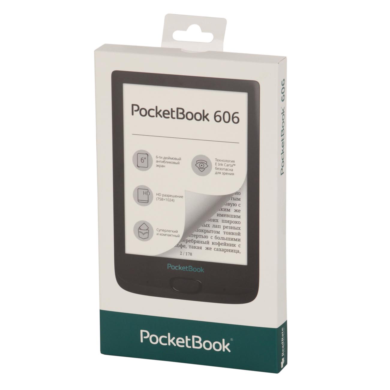 Купить Электронная книга PocketBook PB606 Black в каталоге интернет  магазина М.Видео по выгодной цене с доставкой, отзывы, фотографии - Москва