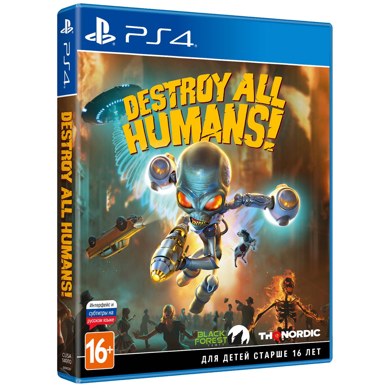 Купить PS4 игра THQ Nordic Destroy All Humans! Стандартное издание в  каталоге интернет магазина М.Видео по выгодной цене с доставкой, отзывы,  фотографии - Москва