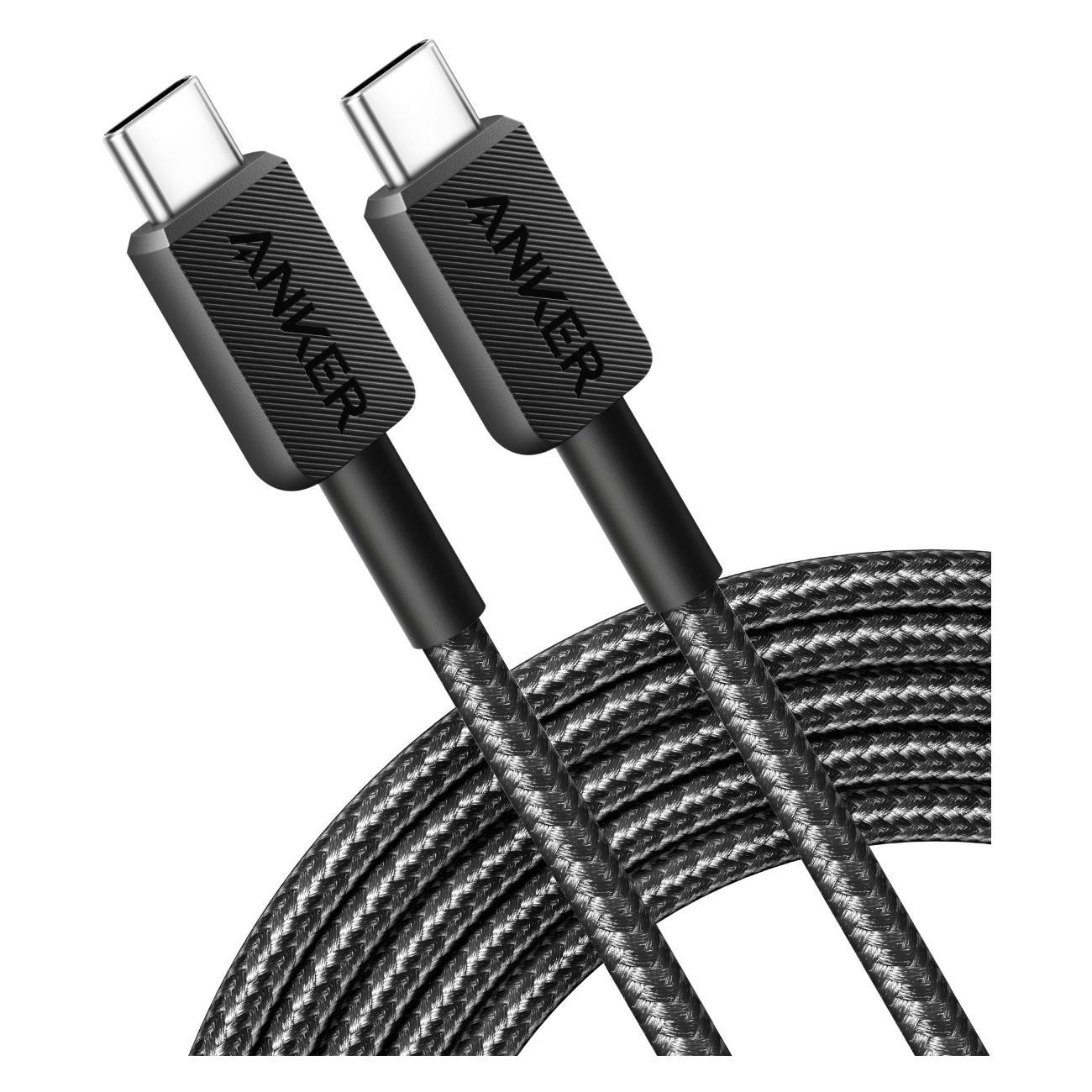 Изображение товара Кабель USB Type-C Anker 322 1.8м черный для зарядки и передачи данных