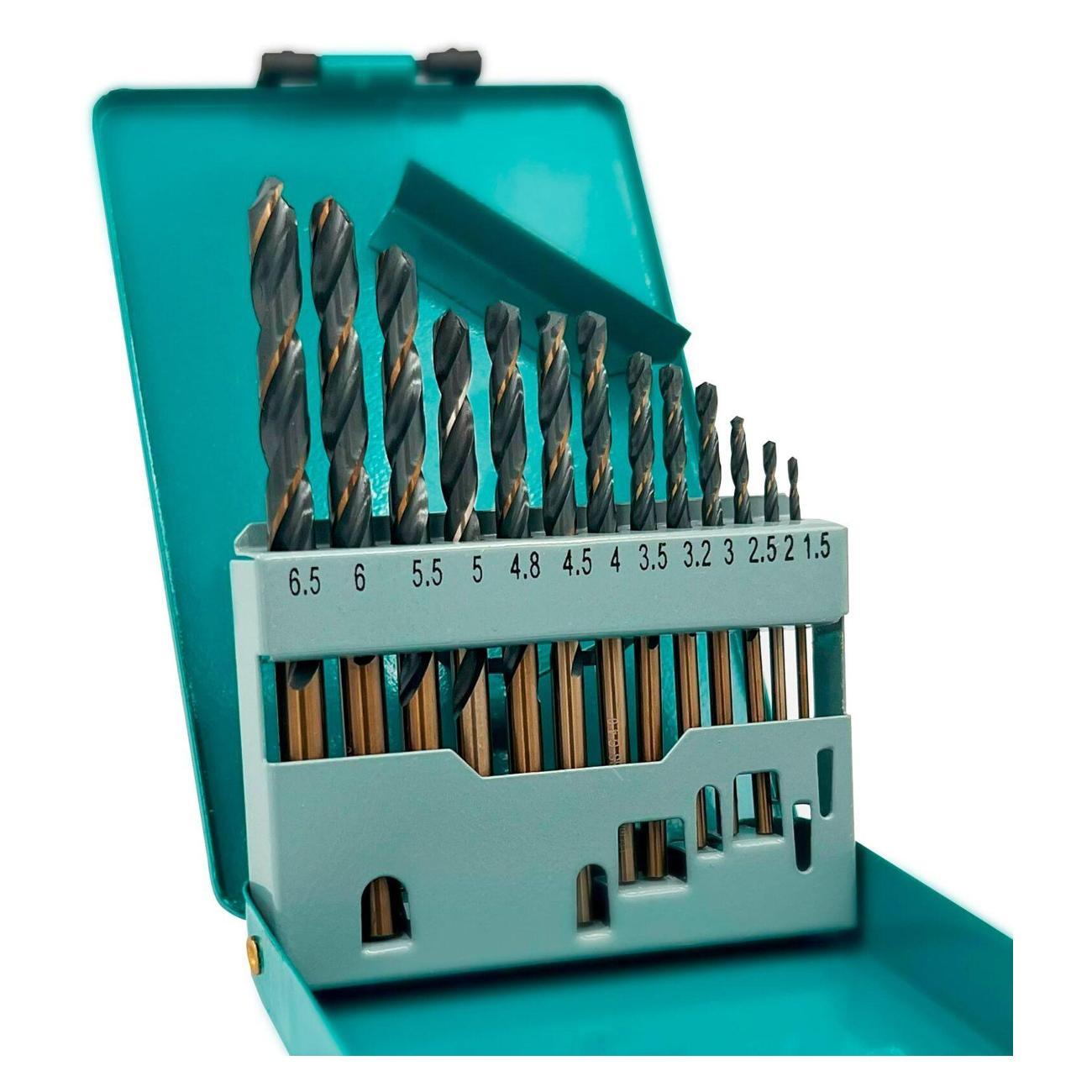 Изображение товара Сверло MKSS Набор сверл HSS-G 4241 DIN 338 1.5-6.5мм; 13шт