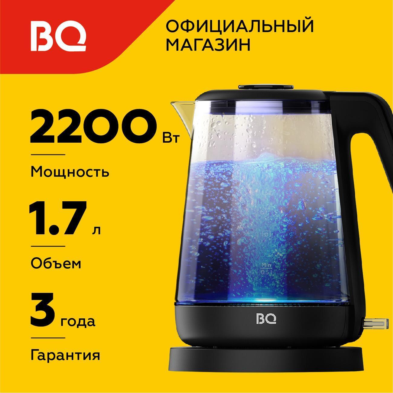 Изображение товара Электрочайник BQ KT1000G Black