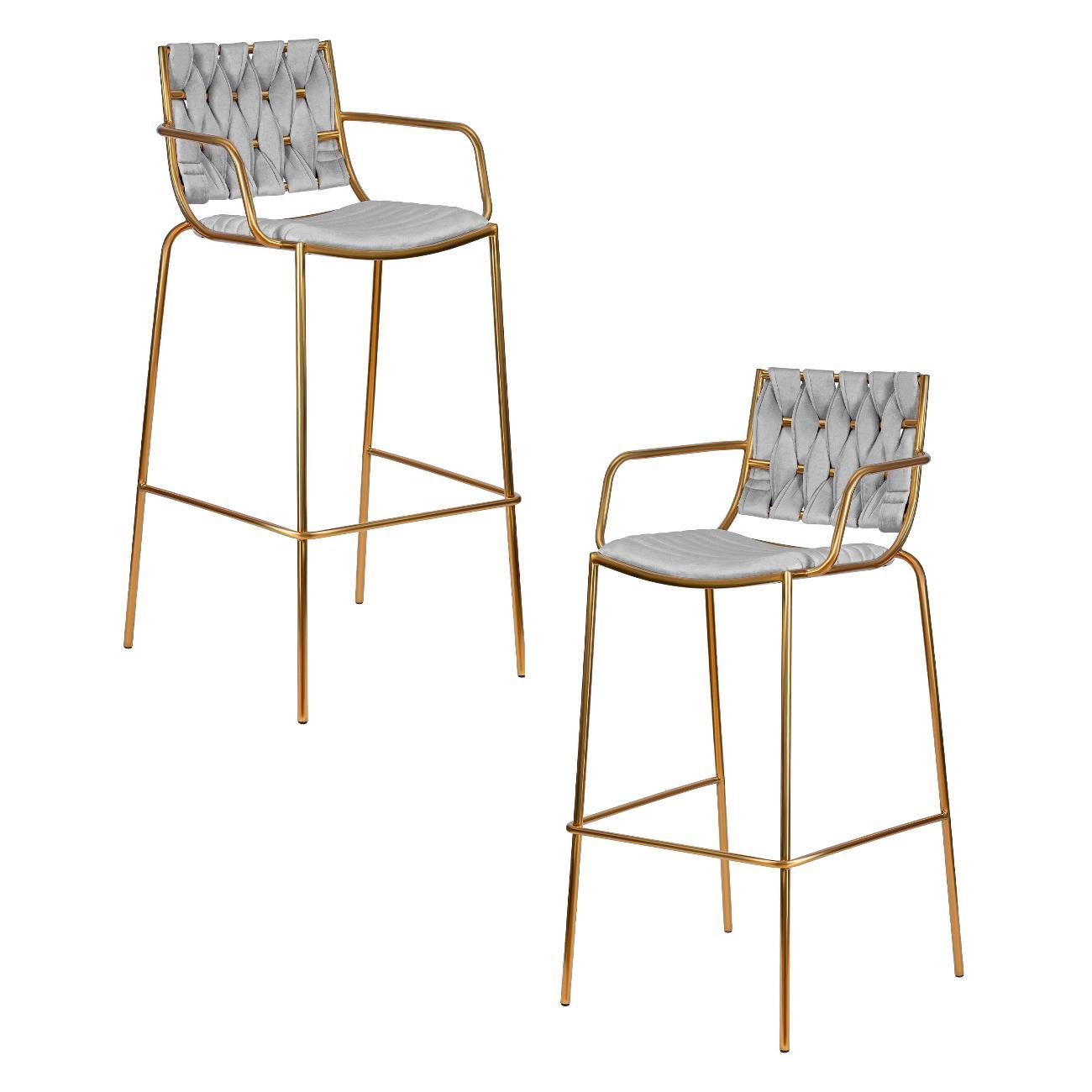 Изображение товара Стул барный DOBRIN MILLER GOLD 2LGr Изображение товара Стул барный DOBRIN MILLER GOLD 2LGr