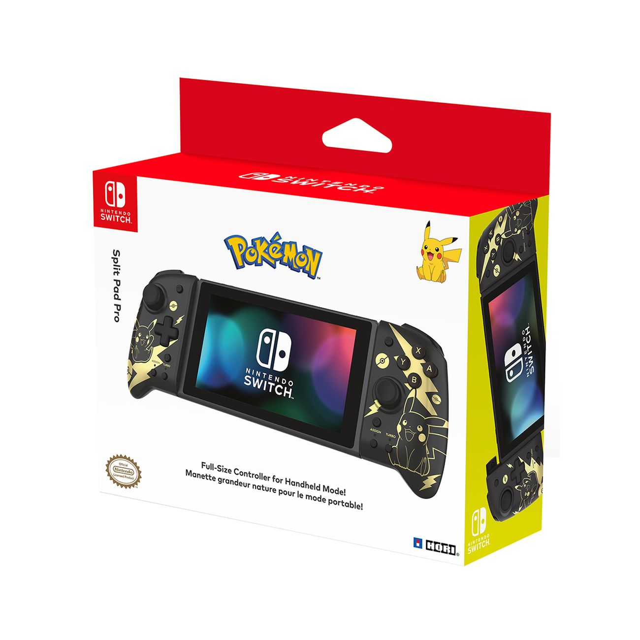 Купить Геймпад для Switch Hori Split Pad Pro Pikachu Black&Gold (NSW-295U)  в каталоге интернет магазина М.Видео по выгодной цене с доставкой, отзывы,  фотографии - Москва