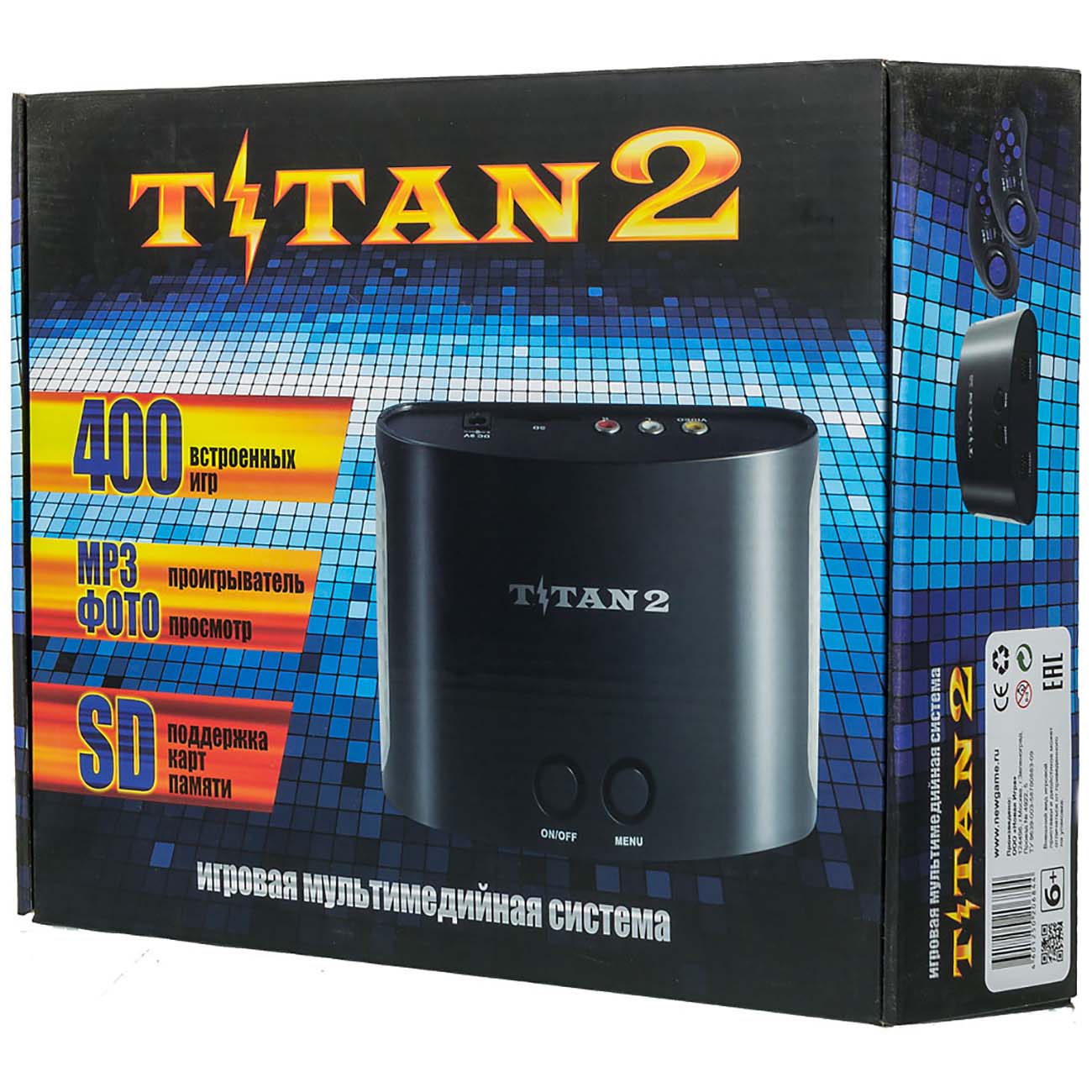 Игровая консоль Titan Titan 2 (400 эмулируемых игр, проводные геймпады, RCA)