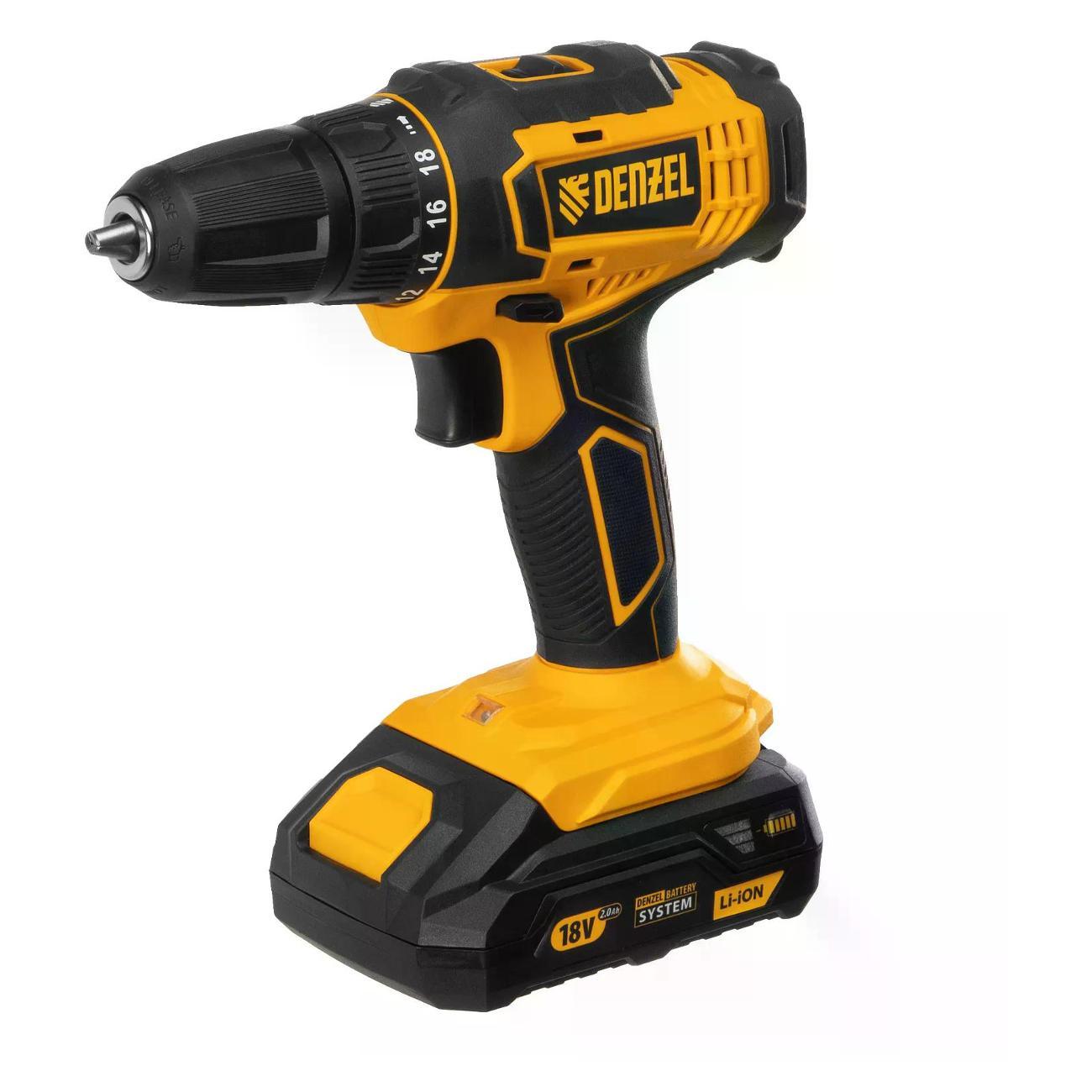 Изображение товара Дрель-шуруповерт DENZEL CDL-18-02BM