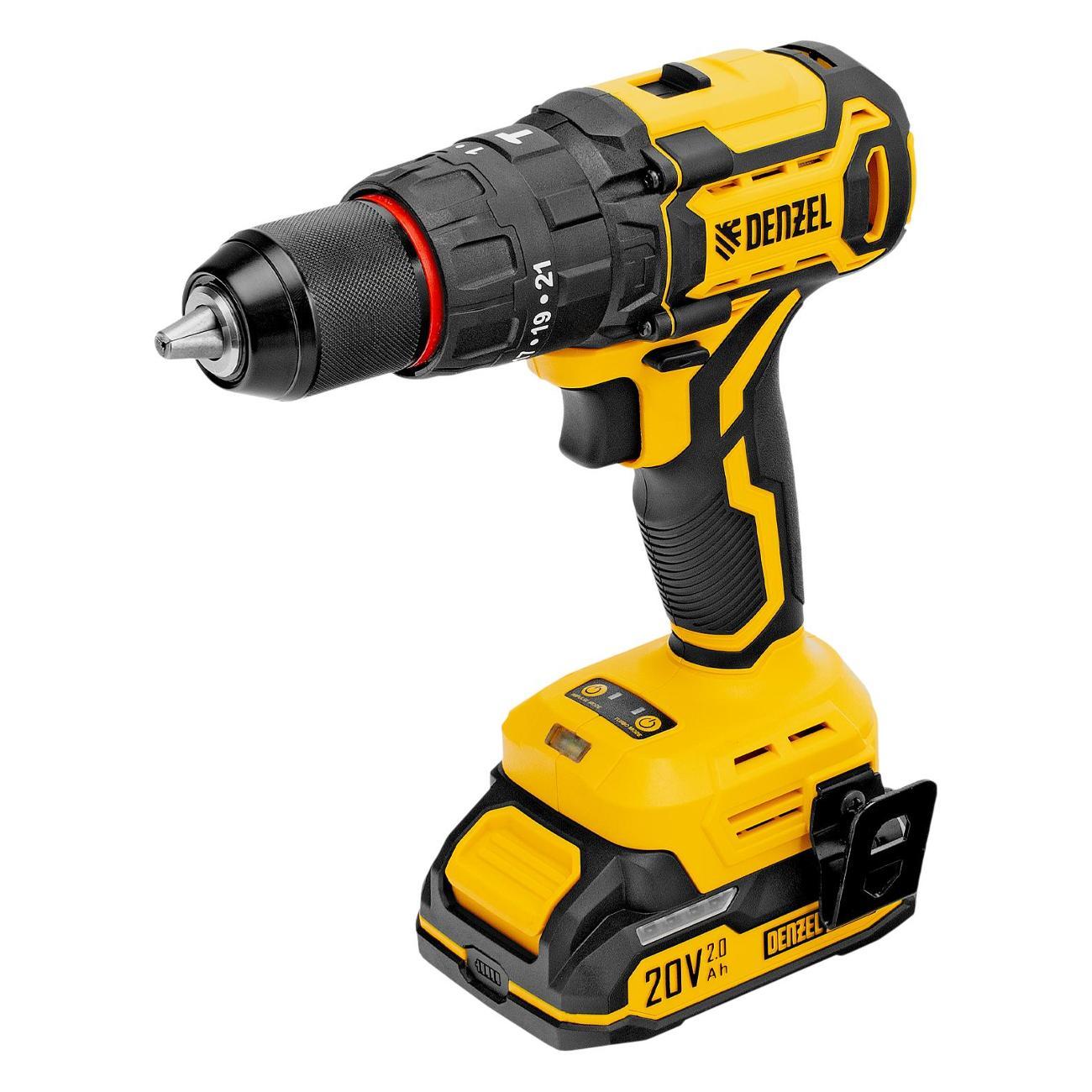 Изображение товара Дрель-шуруповерт DENZEL CIDH-BL-20