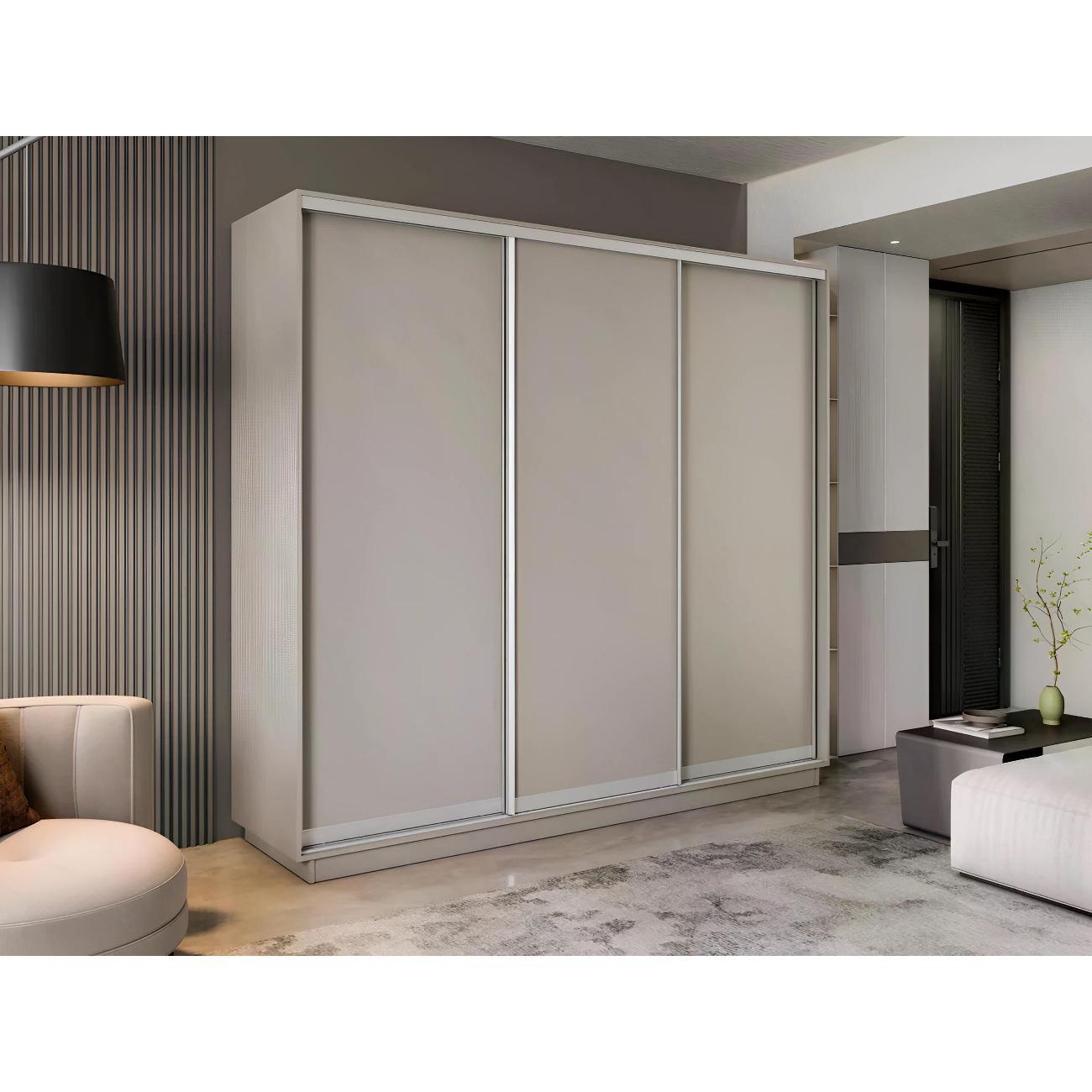 Изображение товара Шкаф-купе Е1 2,4 Экспресс 3-х дверный 240х240х60 ДСП Кашемир