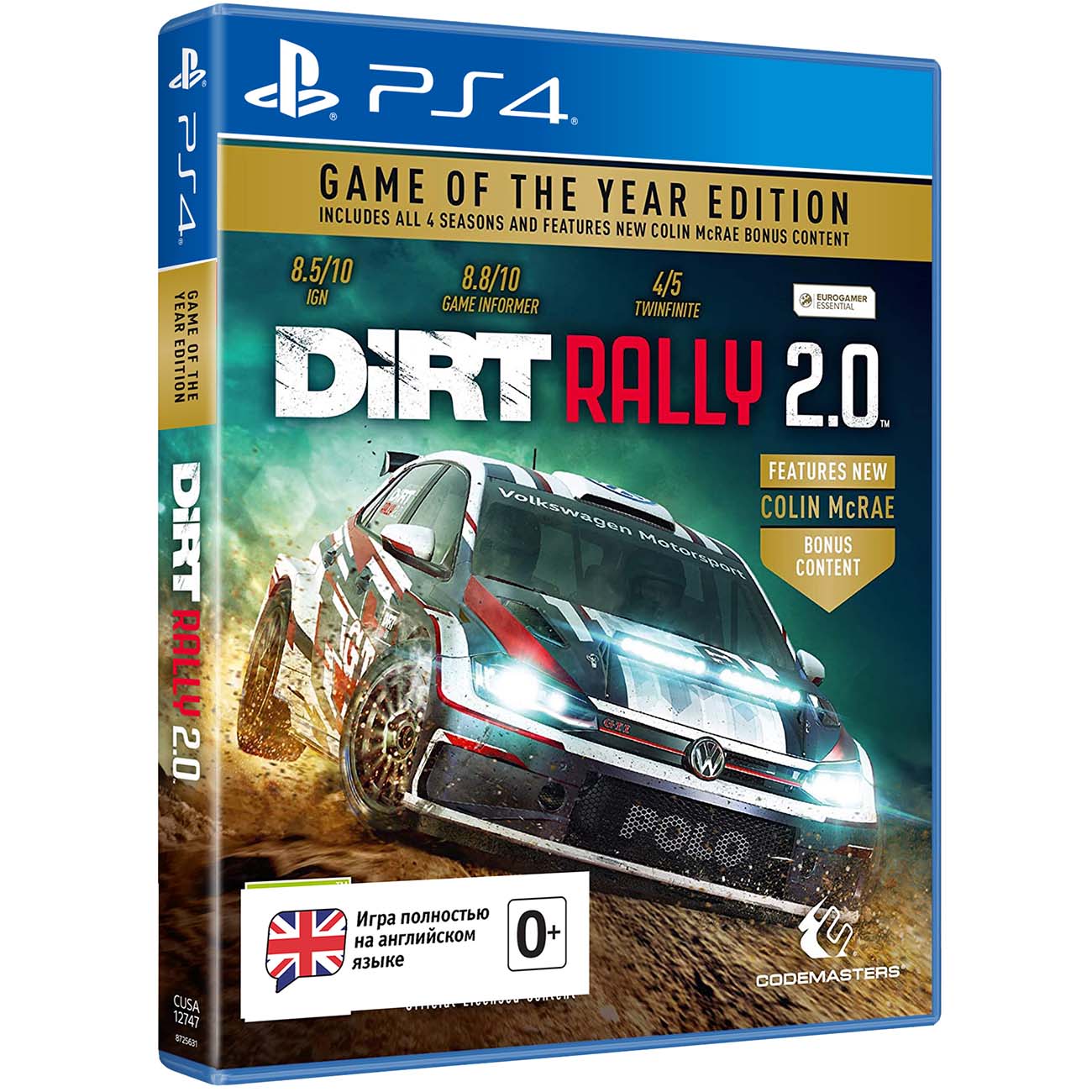 Купить PS4 игра Deep Silver Dirt Rally 2.0 - Game of the Year Edition в  каталоге интернет магазина М.Видео по выгодной цене с доставкой, отзывы,  фотографии - Москва