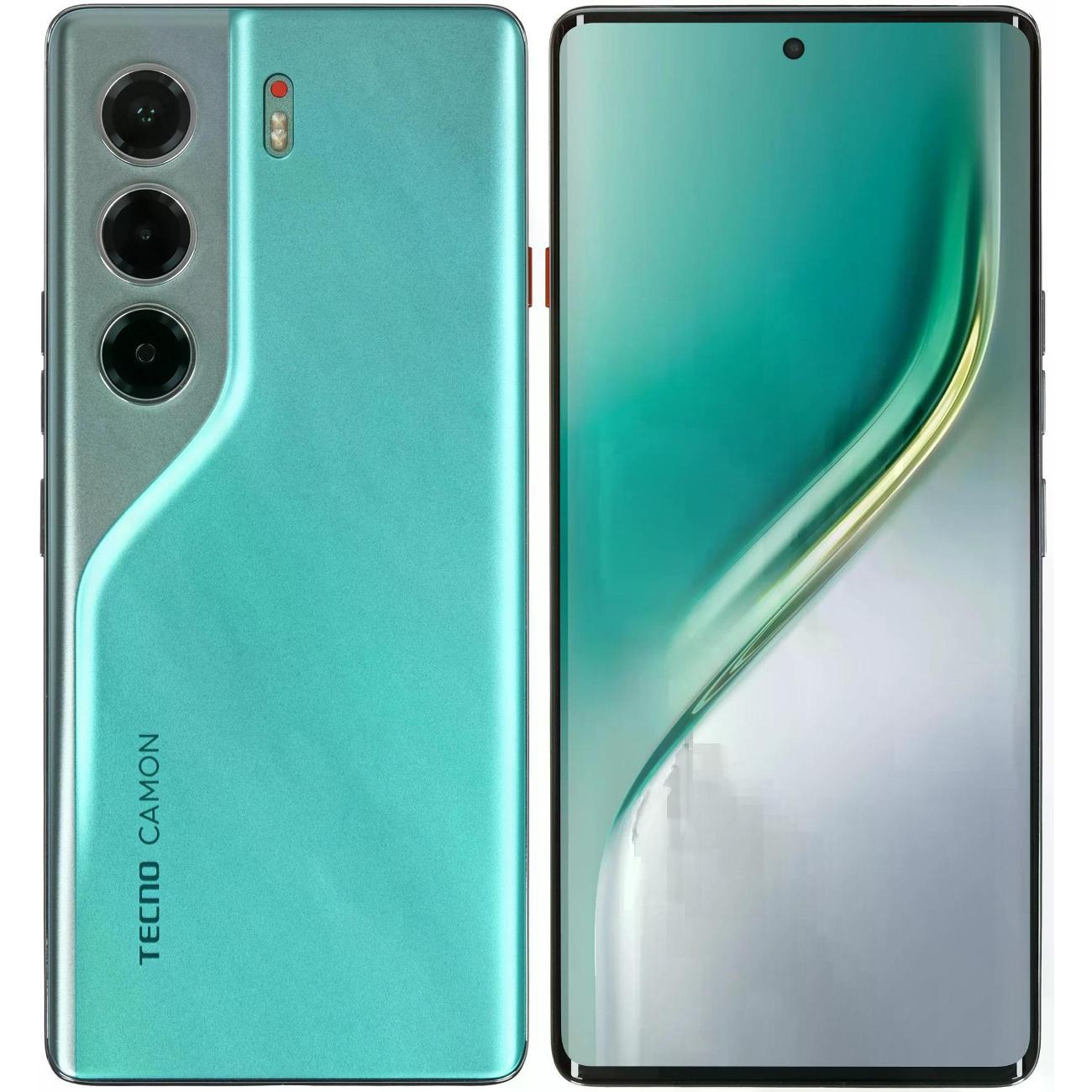 Изображение товара Смартфон TECNO Camon 40 Pro (CM7 256+12 EMERALD LAKE GREEN)