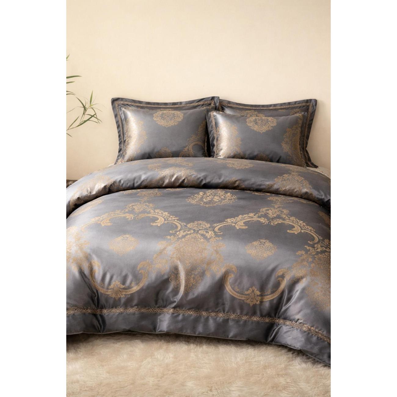 Изображение товара Набор постельного белья Resort Retail сатин жаккард темный изумруд