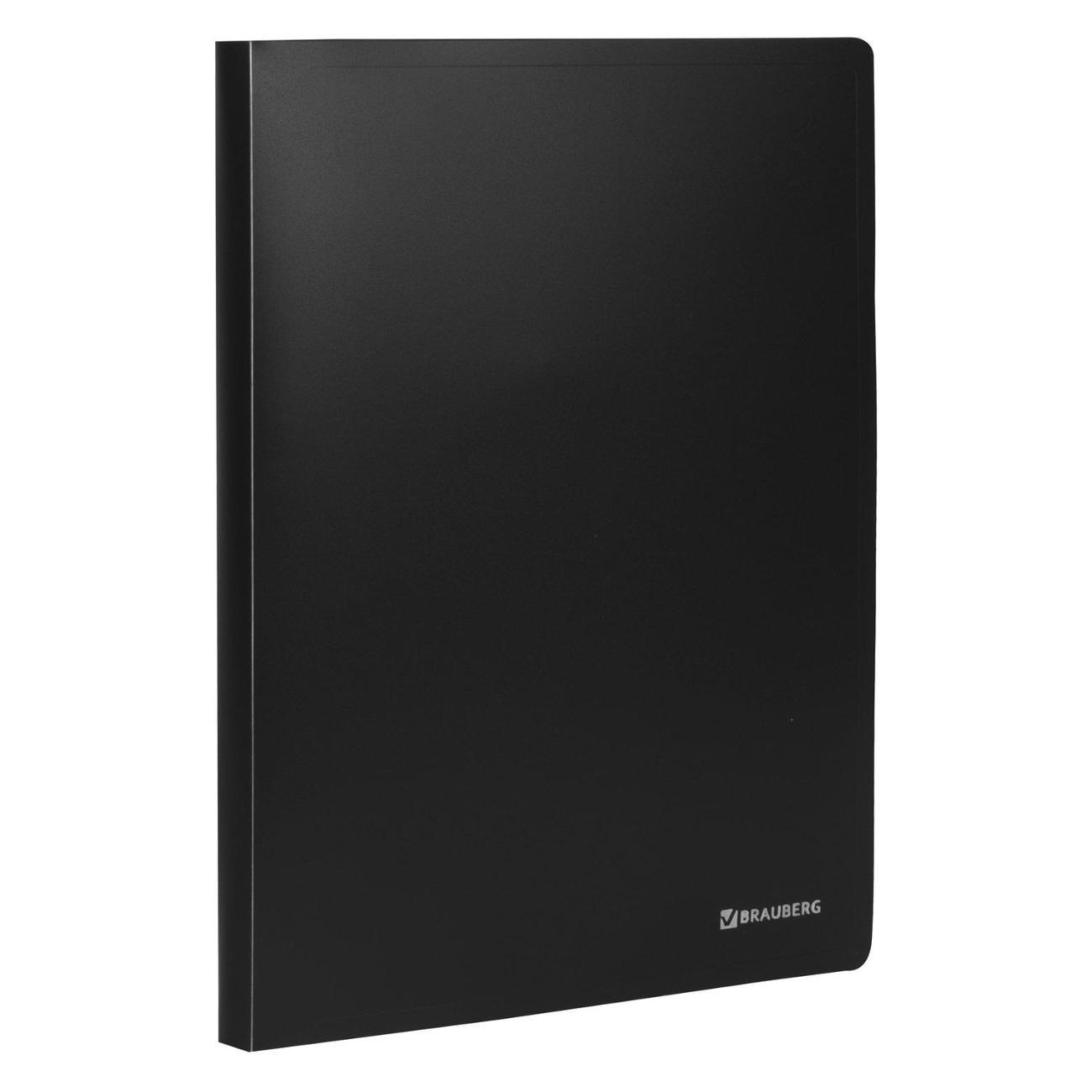Изображение товара Папка Brauberg Папка 2 кольца BRAUBERG Office 25мм, черная, 170л