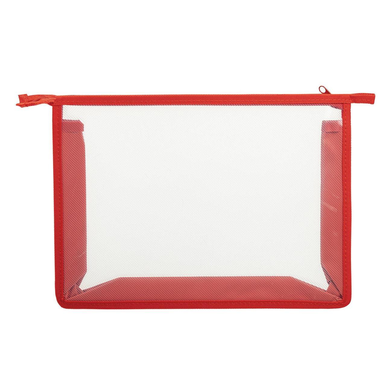 Изображение товара Папка Пифагор Папка д/тетрадей ПИФАГОР А4 молния сверху Красная