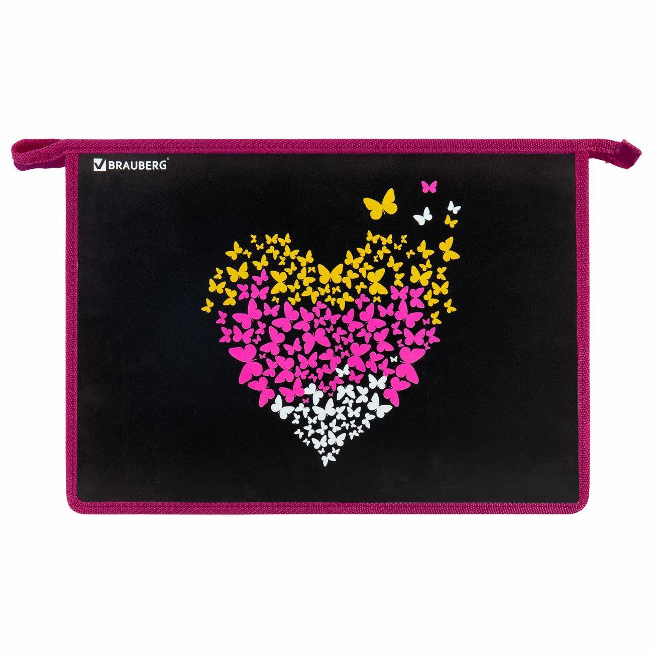 Изображение товара Папка Brauberg Папка для труда BRAUBERG A4 органайзер Сердце