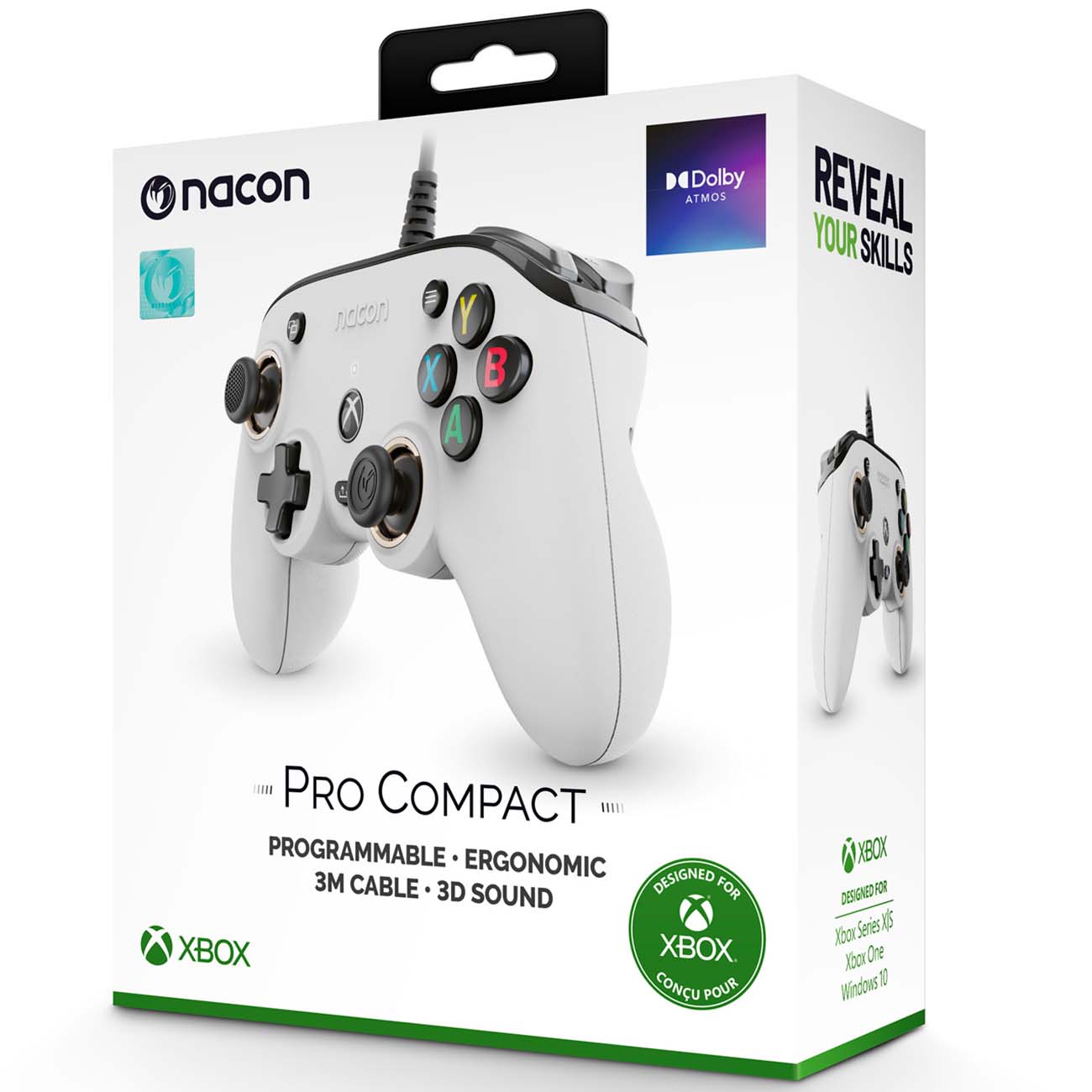 Купить Геймпад для Xbox Nacon XBXPROCOMPACTWHITE в каталоге интернет  магазина М.Видео по выгодной цене с доставкой, отзывы, фотографии - Москва