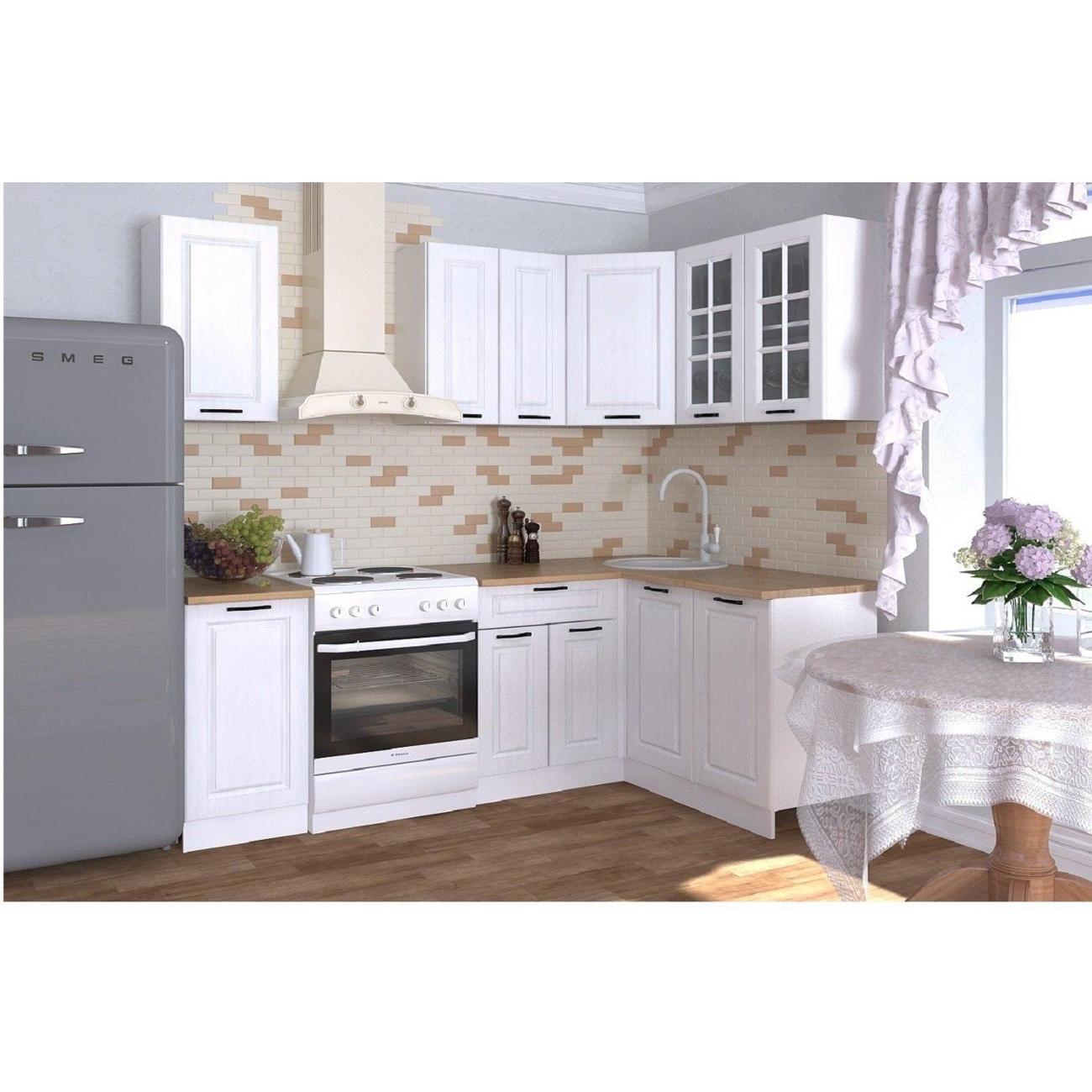 Изображение товара Кухня модульная Кухни РМ КГ Белый Вегас, 1600х1400 мм