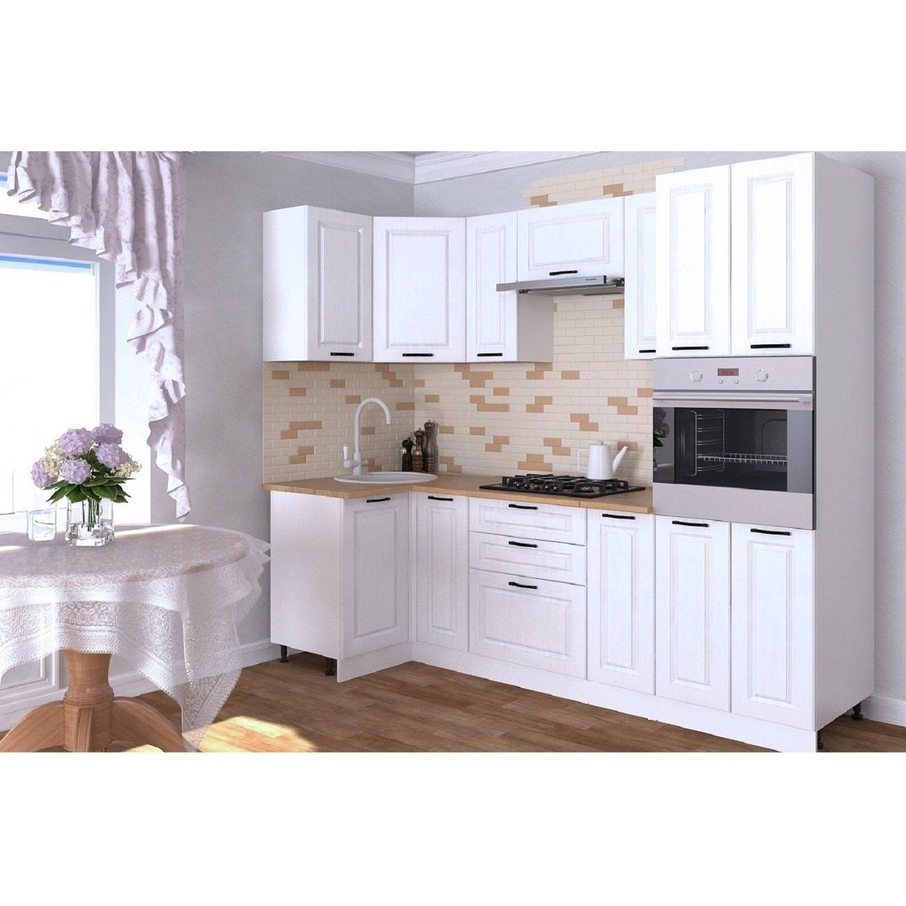 Изображение товара Кухня модульная Кухни РМ КГ Белый Вегас, 1000х2500 мм