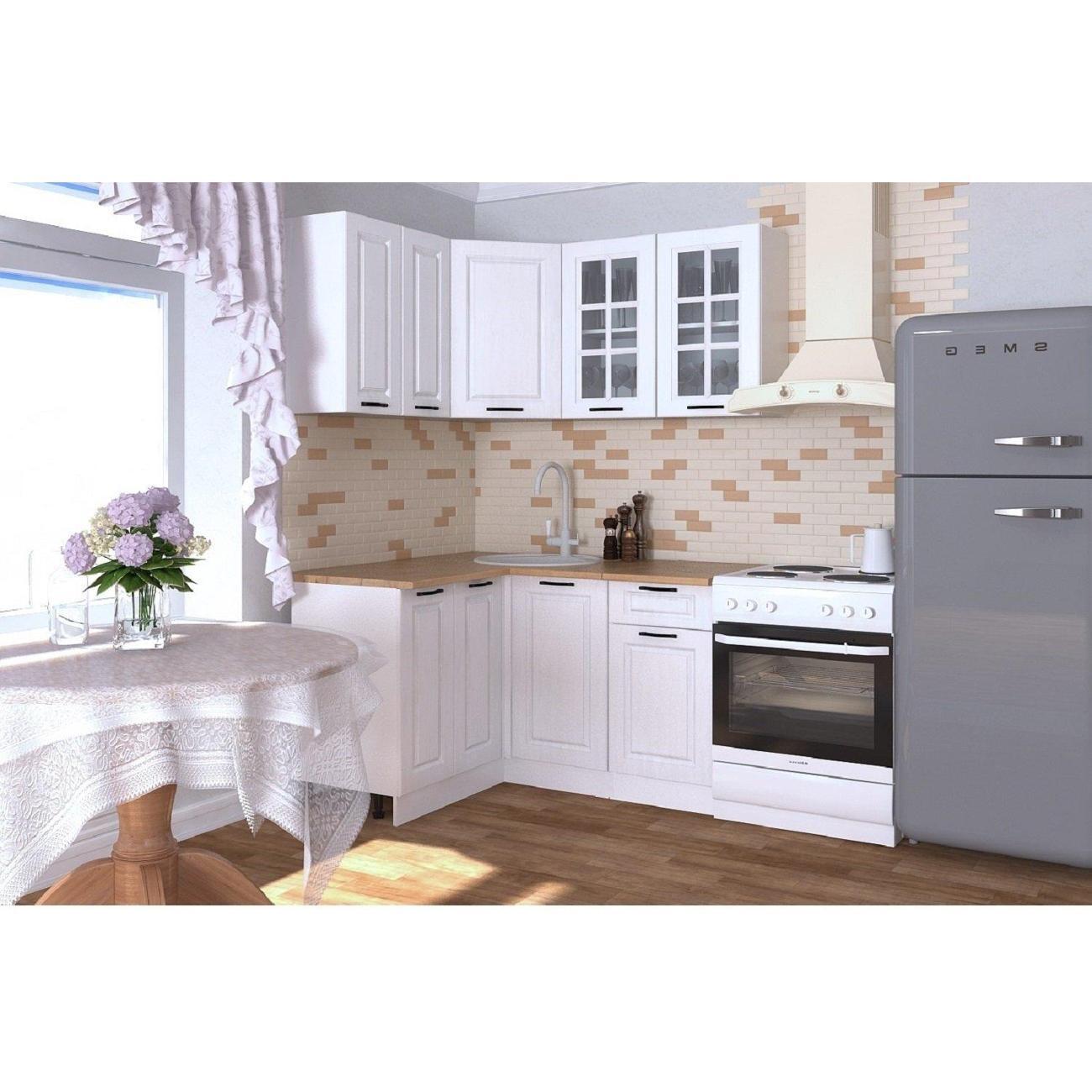 Изображение товара Кухня модульная Кухни РМ КГ Белый Вегас, 1200х1400 мм