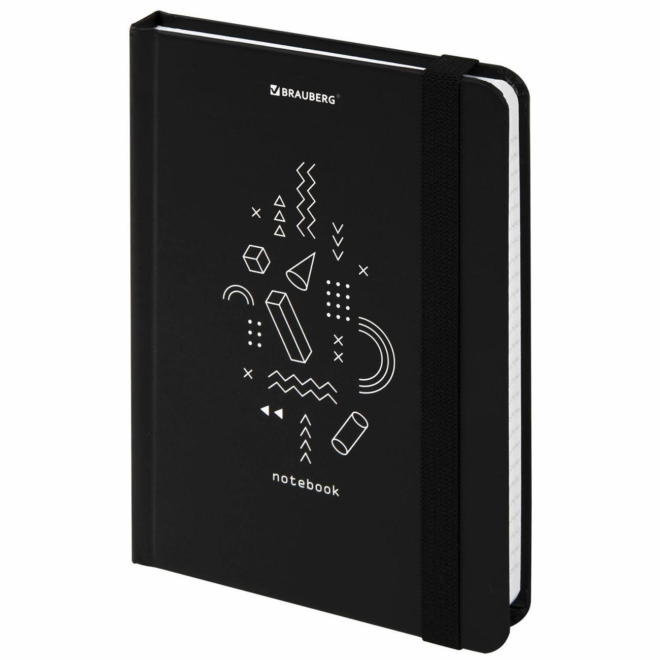 Изображение товара Блокнот для записей Brauberg Блокнот с резинкой А6 BRG Elements клетка