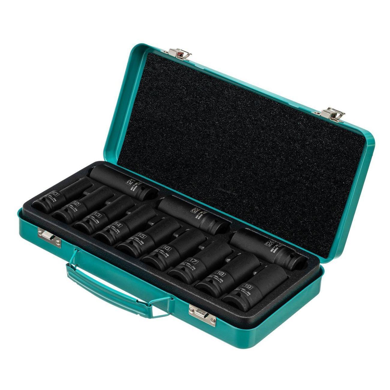 Изображение товара Набор ручного инструмента Stels 1/2", 10-24 мм, в кейсе 12 шт.