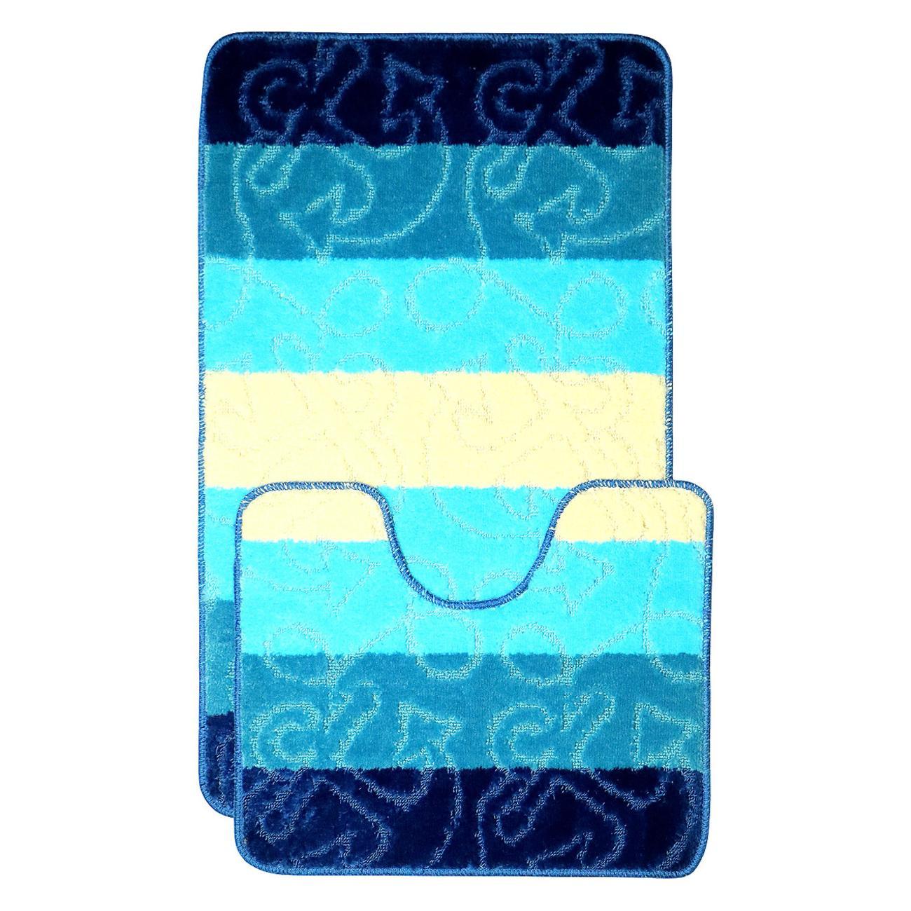 Изображение товара Коврики Vonaldi для ванной 60/100см и туалета larine/2020/turquoise