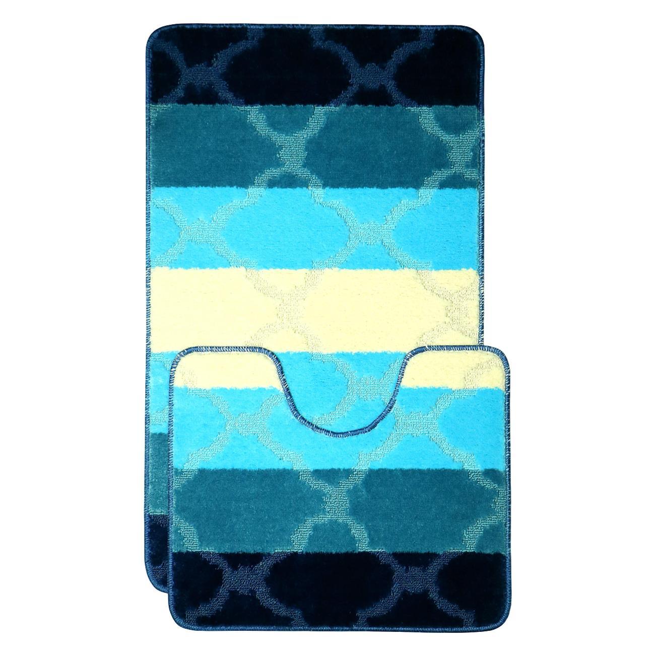 Изображение товара Коврики Vonaldi для ванной 60/100см и туалета tiara/1617/turquoise