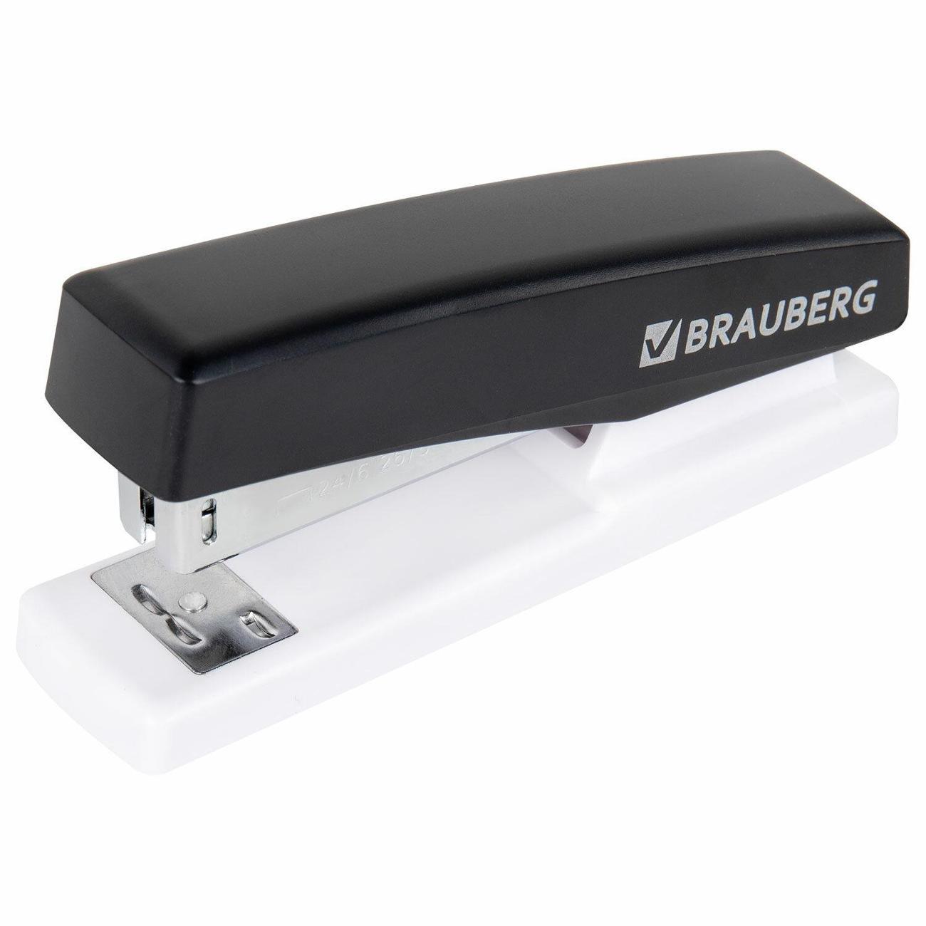 Изображение товара Степлер канцелярский Brauberg Степлер №24/6, 26/6 BRG STYLE MAX до 30л черный