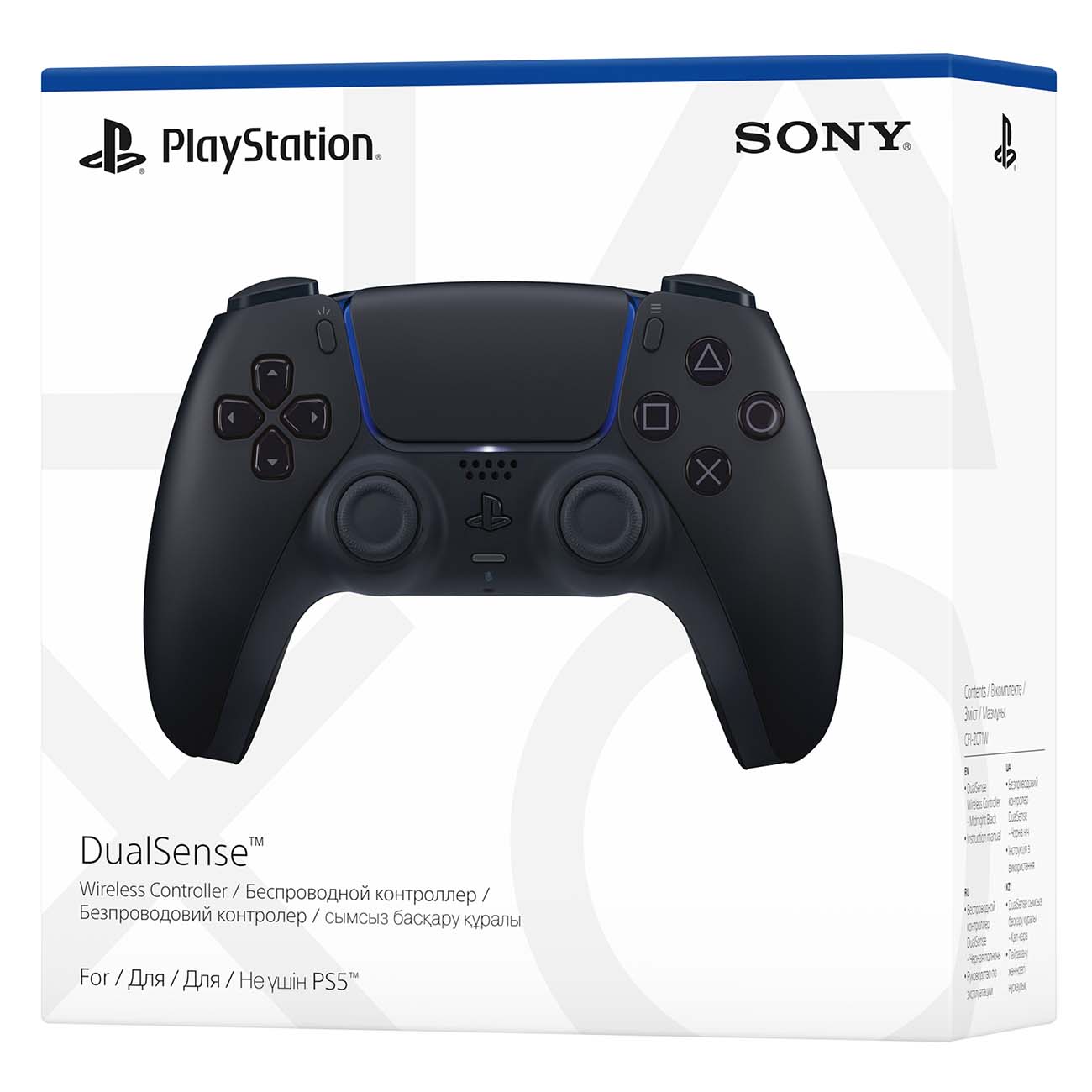 Геймпад для консоли PS5 Sony DualSense Midnight Black (CFI-ZCT1)