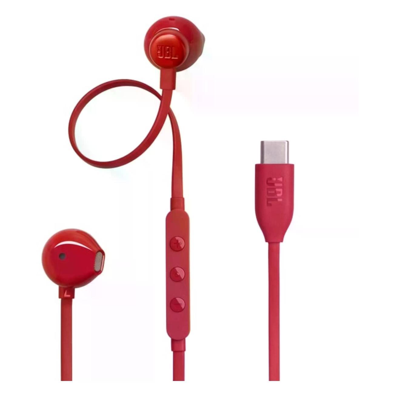 Изображение товара Наушники проводные JBL Tune 305C красный