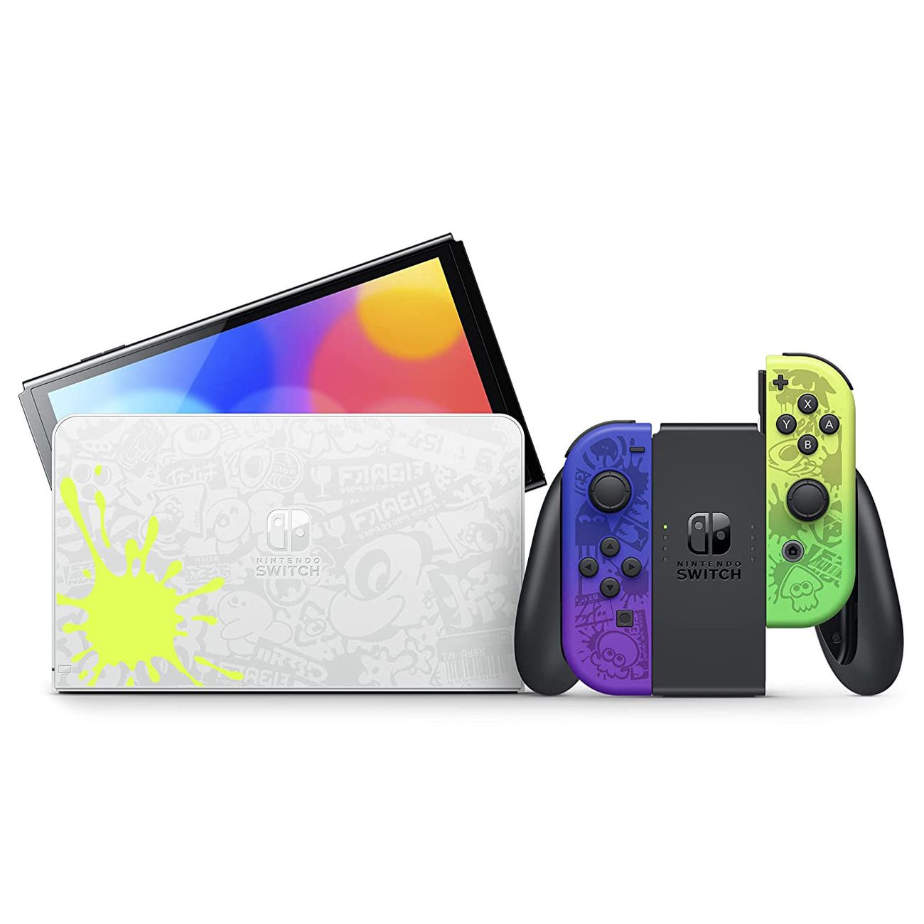 Купить Игровая консоль Nintendo Switch OLED Splatoon 3 Edition в каталоге  интернет магазина М.Видео по выгодной цене с доставкой, отзывы, фотографии  - Москва