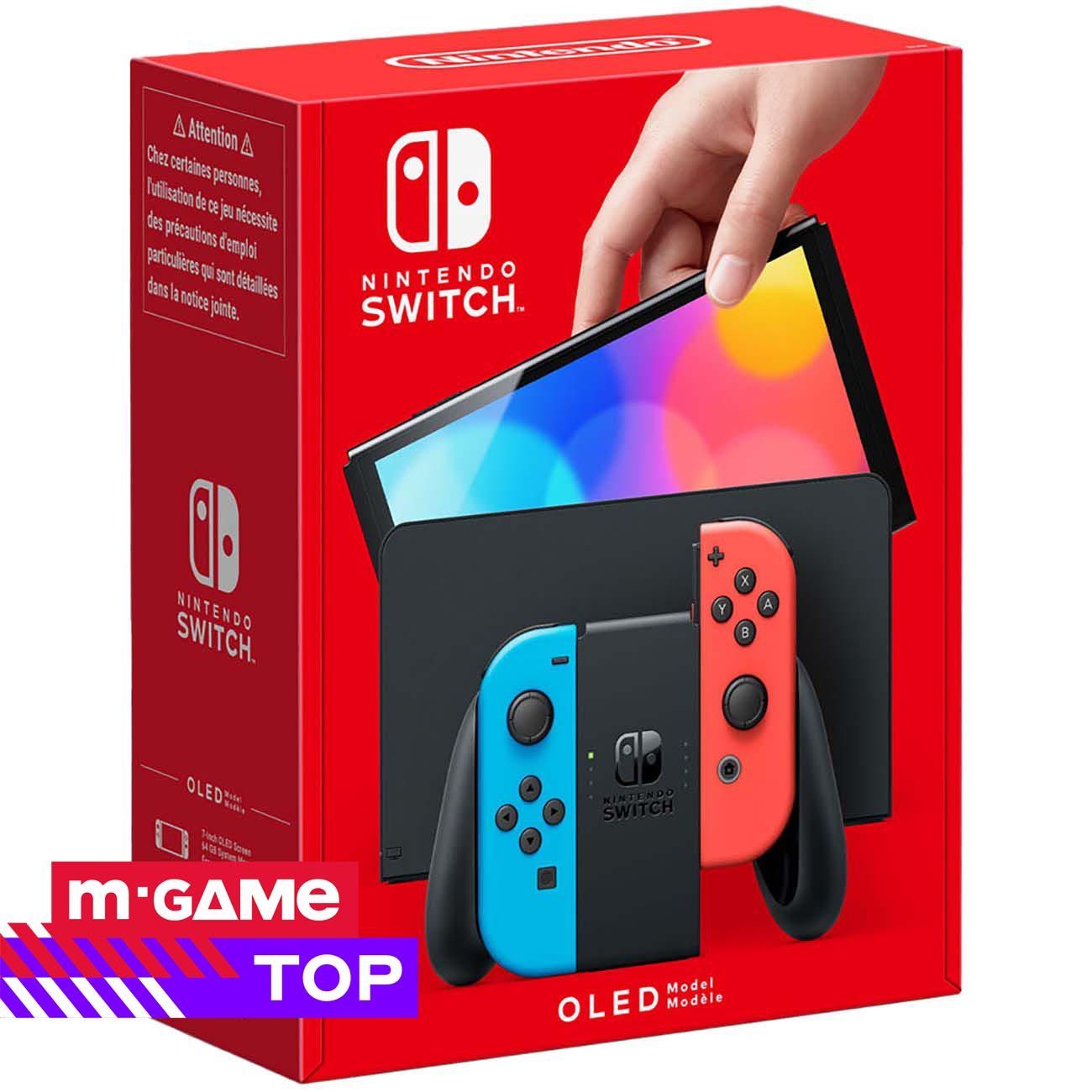 Купить Игровая консоль Nintendo Switch OLED (неоновый синий/неоновый красный)  в каталоге интернет магазина М.Видео по выгодной цене с доставкой, отзывы,  фотографии - Москва