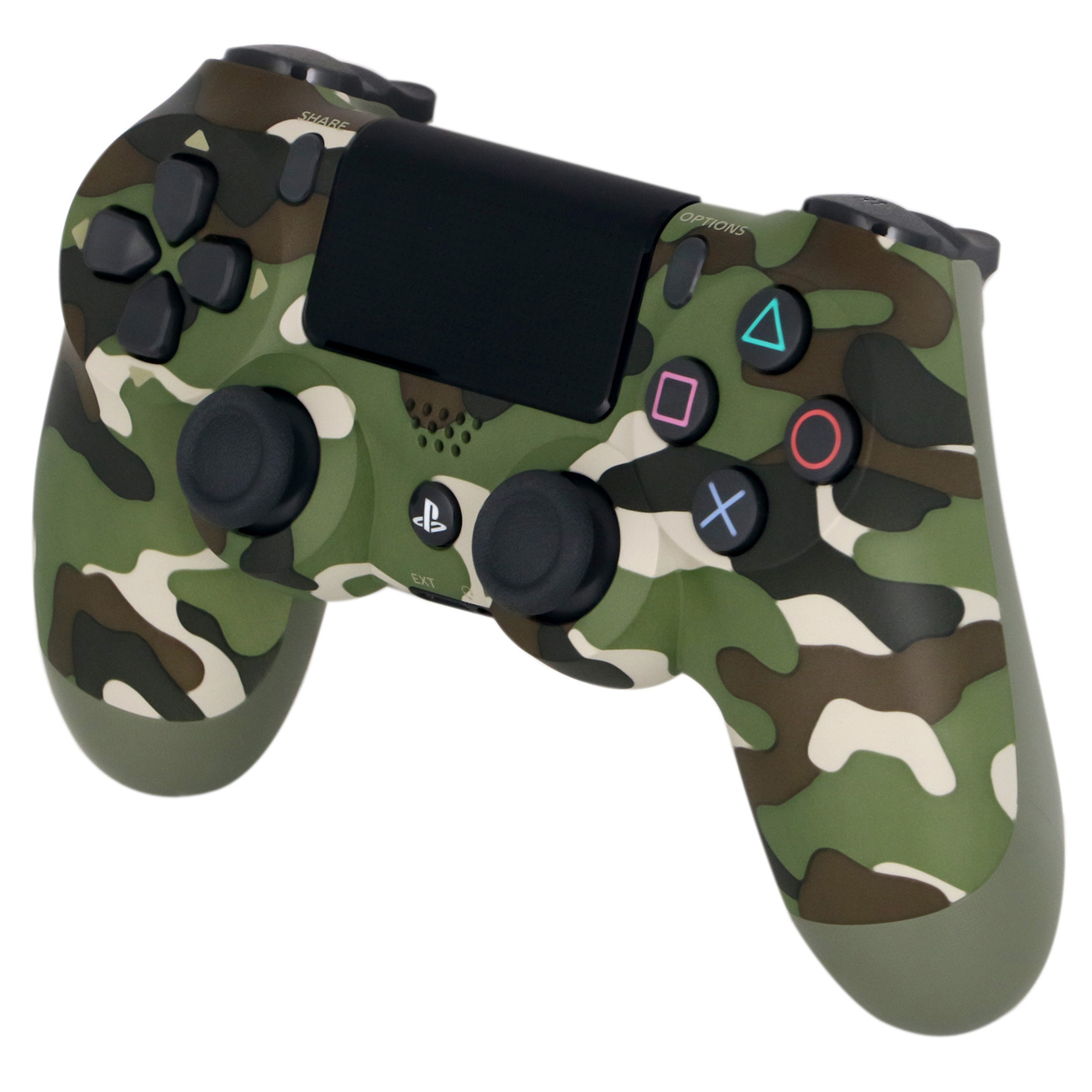 Купить Геймпад для консоли PS4 Sony Dualshock 4 v2 Green Camouflage  (CUH-ZCT2E) в каталоге интернет магазина М.Видео по выгодной цене с  доставкой, отзывы, фотографии - Москва