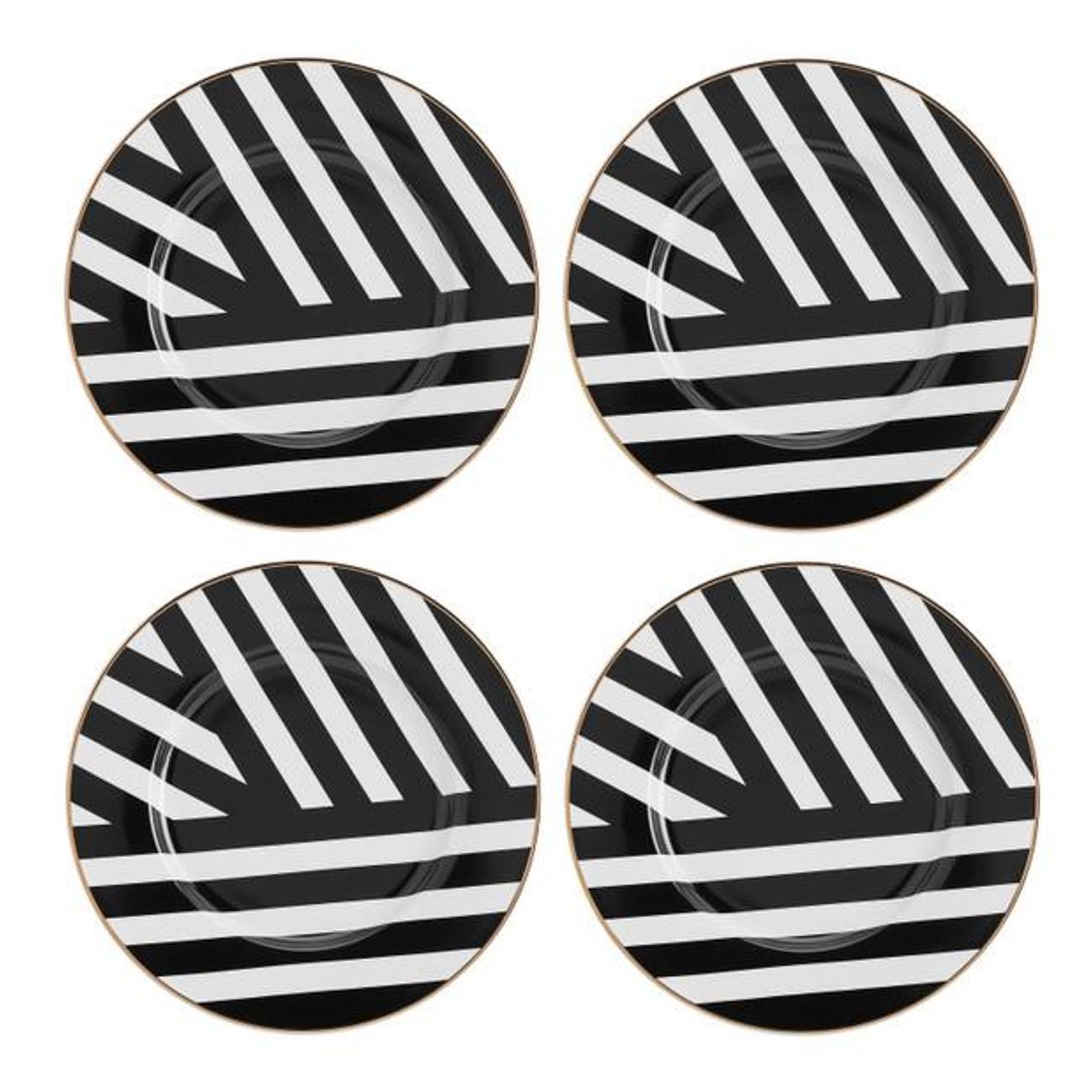 Изображение товара Набор тарелок Kitchen Craft Kitchen Craft Набор из 4 десертных тарелок 21см Mikasa Luxe Deco