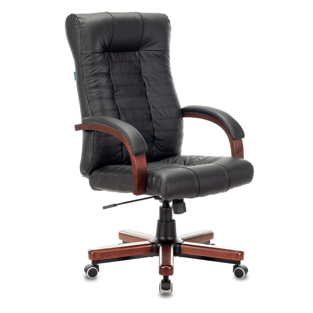 Изображение товара Кресло руководителя Бюрократ KB-10WALNUT/B/LEATH