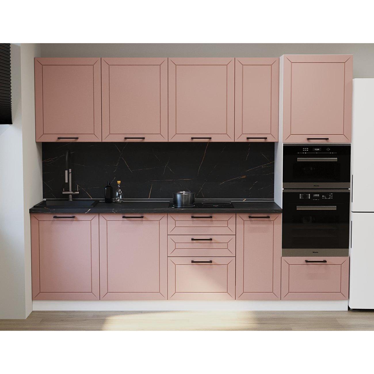 Изображение товара Кухня модульная Кухни РМ КГ Аликанте шарли белый/шарли pink, 2800 мм