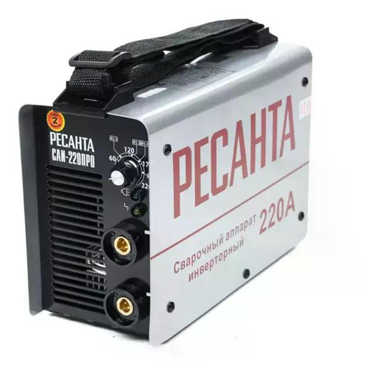 Изображение товара Сварочный аппарат, инвертор РЕСАНТА Сварочный аппарат инверторный САИ-220ПРО, 220 А