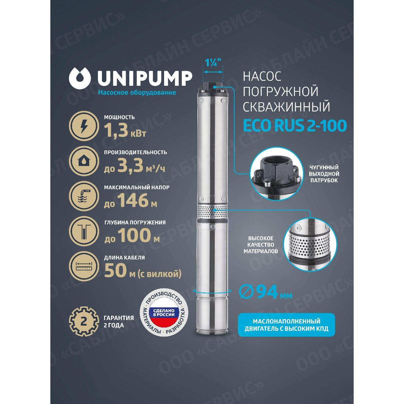 Изображение товара Насос погружной UNIPUMP ECO RUS_17332