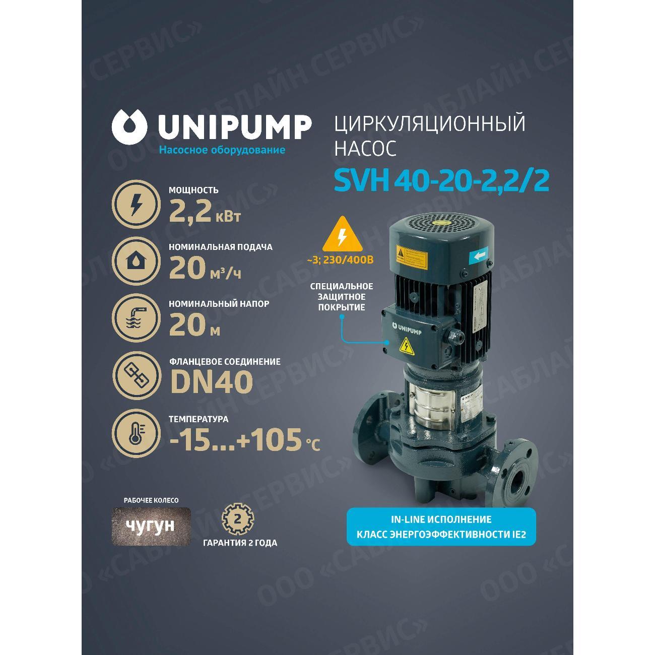 Изображение товара Насос поверхностный UNIPUMP SVH_76910
