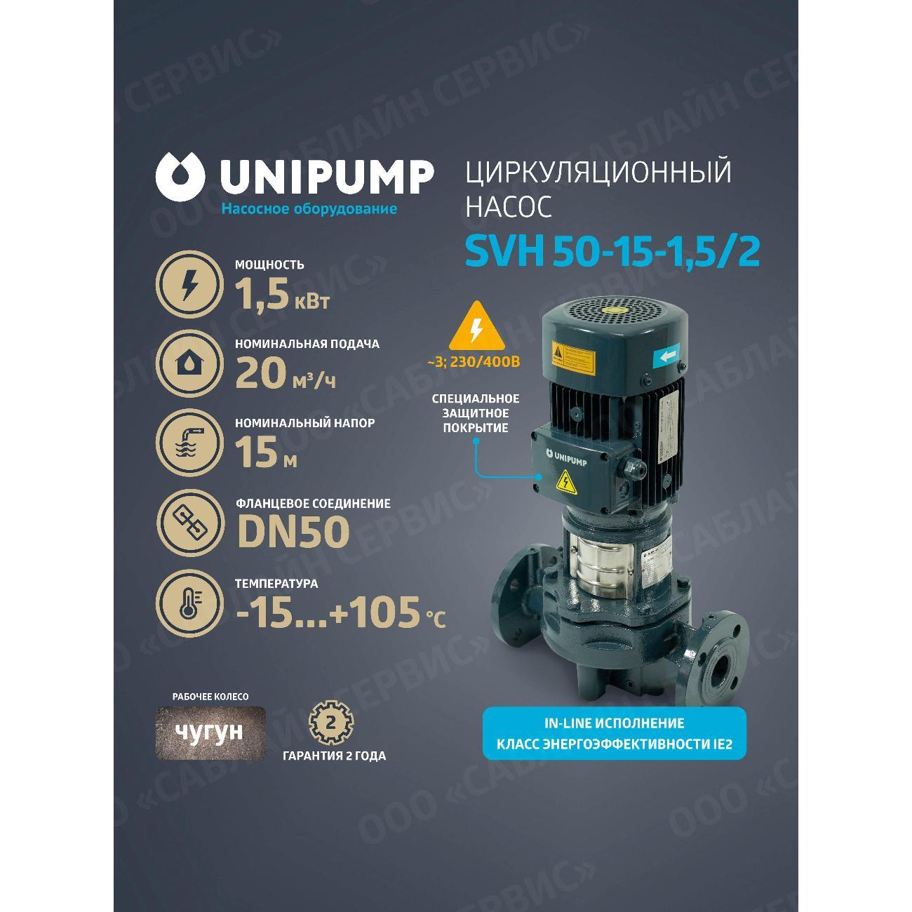 Изображение товара Насос поверхностный UNIPUMP SVH_16018