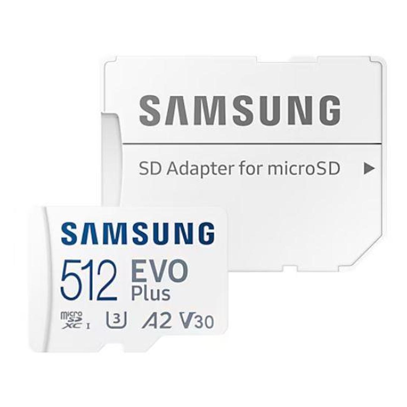 Изображение товара Карта памяти Samsung EVO Plus microSDXC UHS-I 512 Гб