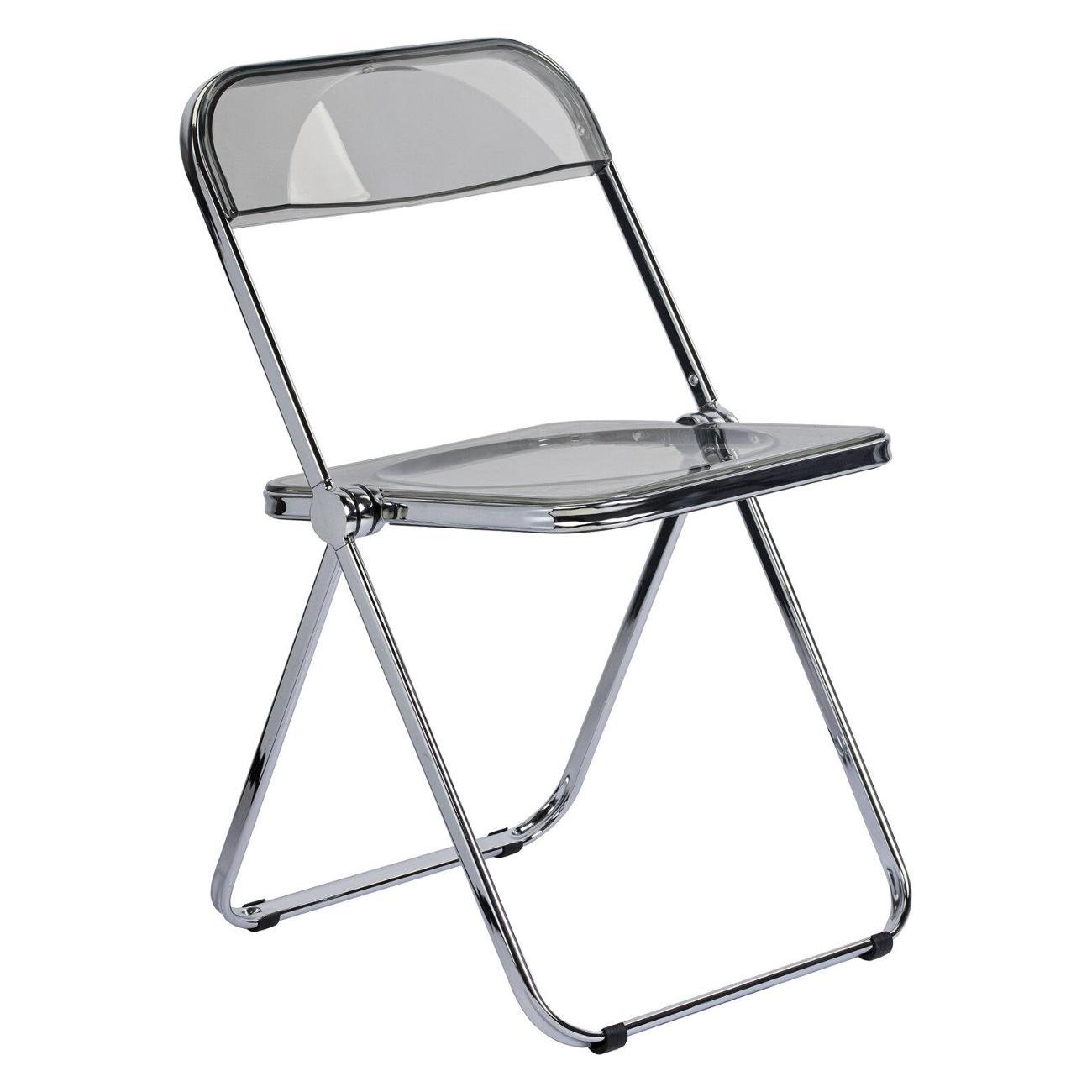 Изображение товара Стул складной Brabix Стул склад BRABIX Glam прозрачный серый пластик