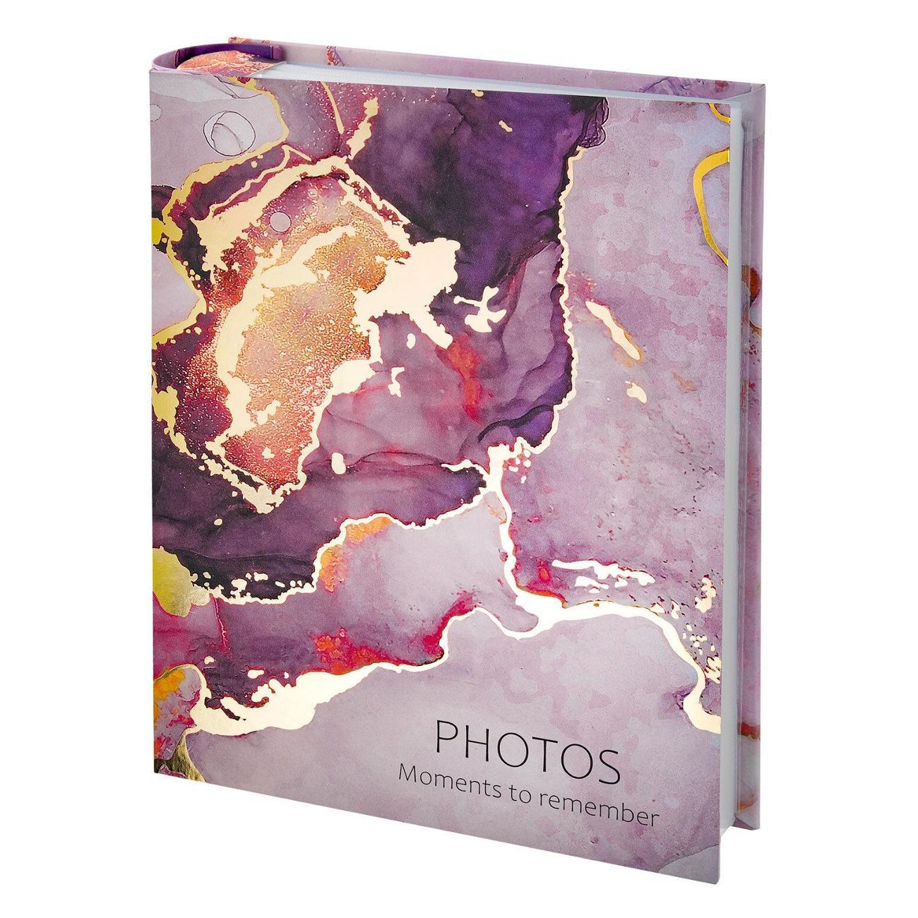 Изображение товара Альбом для фотографий Brauberg Фотоальбом Marble 200 фото 10*15 фольга бокс