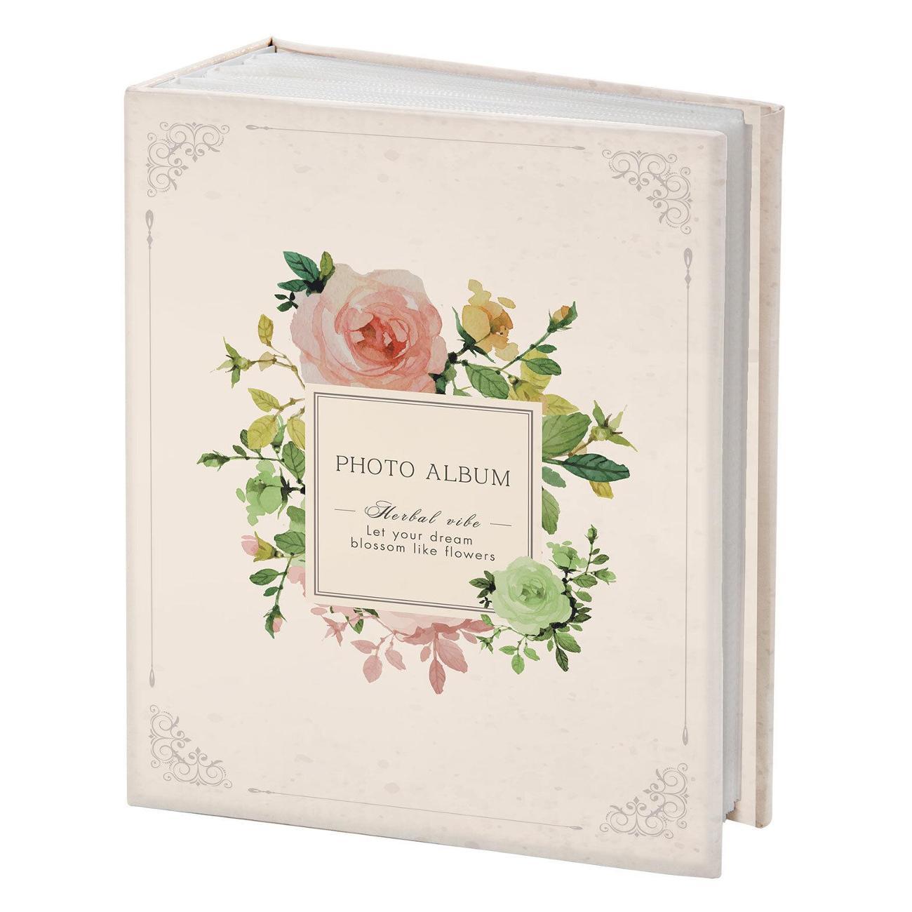 Изображение товара Альбом для фотографий Brauberg Фотоальбом Flowers 100 фото 10*15см тв обложка