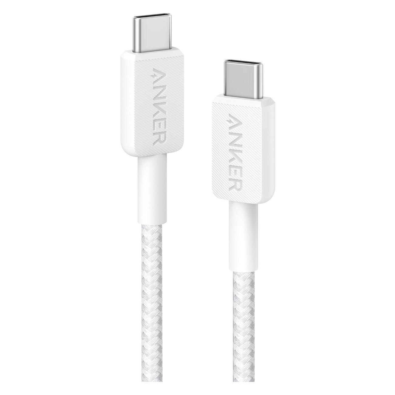 Изображение товара Кабель USB Type-C Anker 322 USB-C на USB-C 1.8м белый