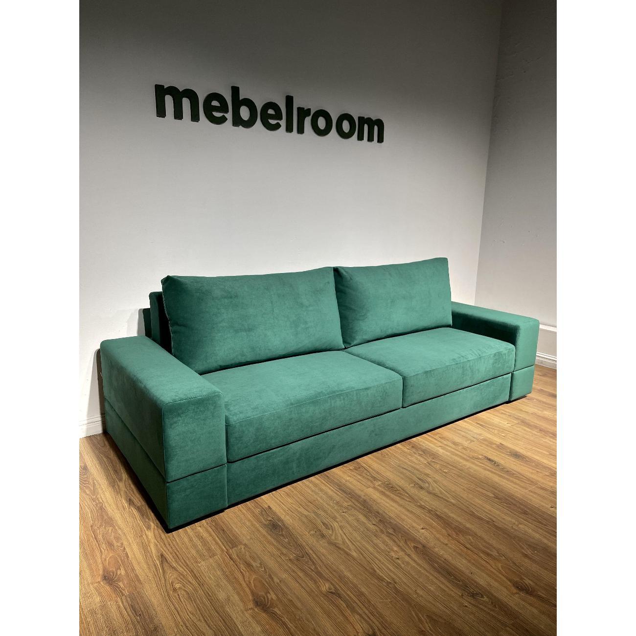 Изображение товара Диван mebelroom Диван прямой раскладной с подлокотниками, механизм еврокнижка, независимые пружины, трансформер 2 в 1, 250х100х80 см