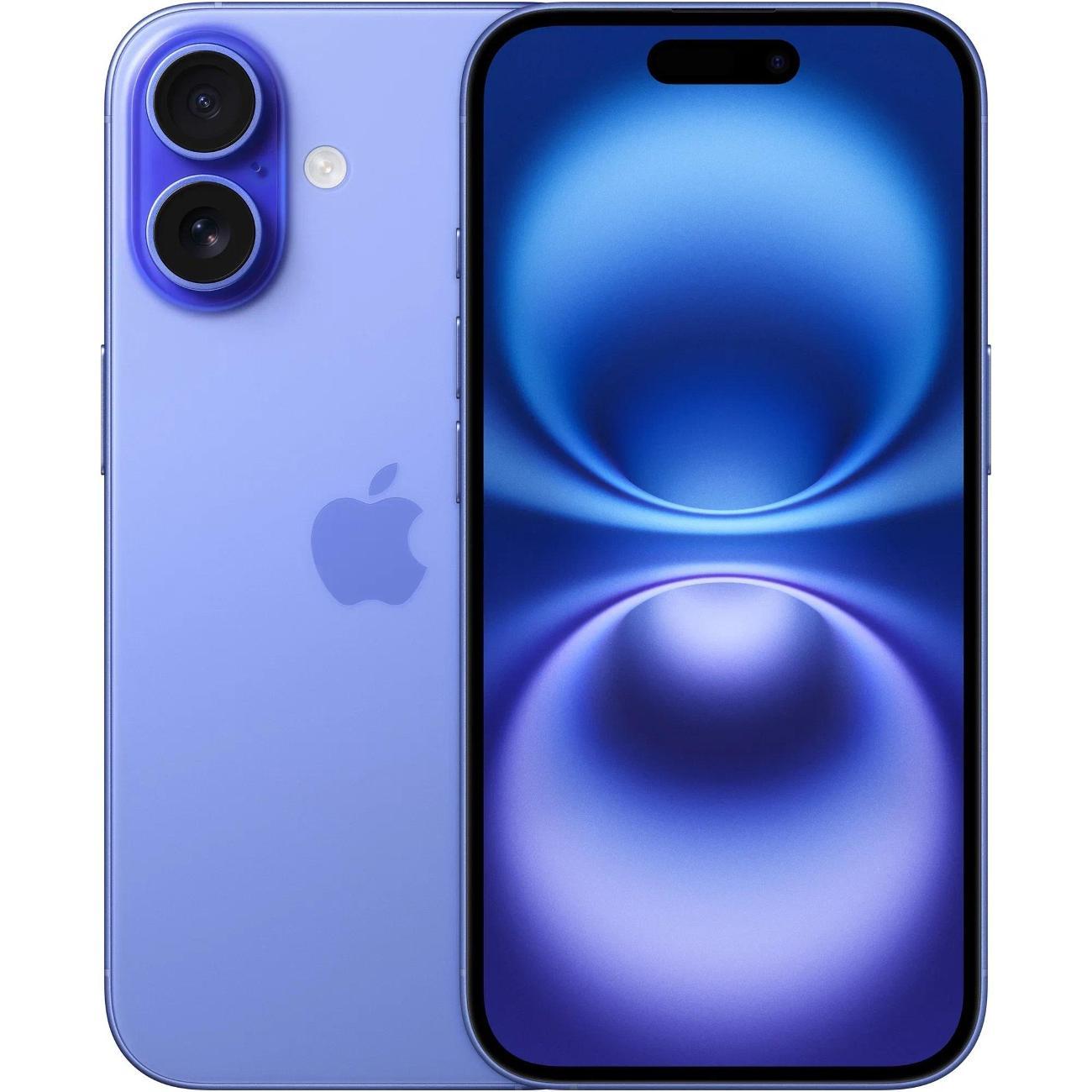 Изображение товара Смартфон Apple iPhone 16 128GB ультрамарин с камерой 48 МП и 5G