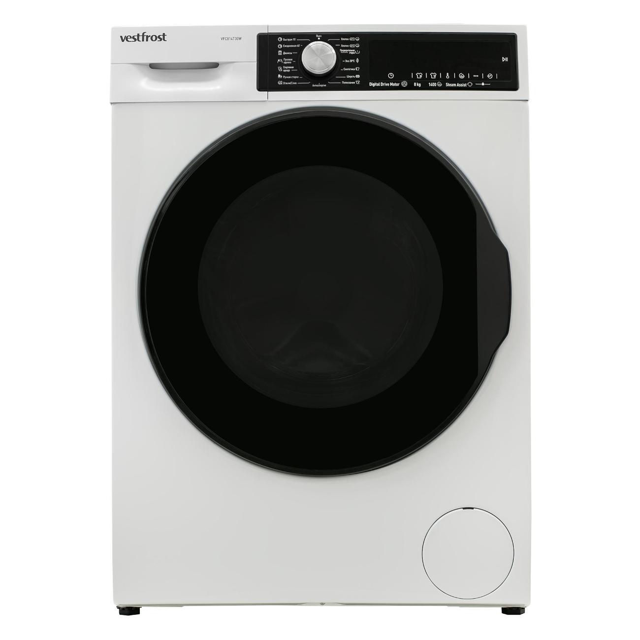 Изображение товара Стиральная машина Vestfrost VFC814T30W Изображение товара Стиральная машина Vestfrost VFC814T30W
