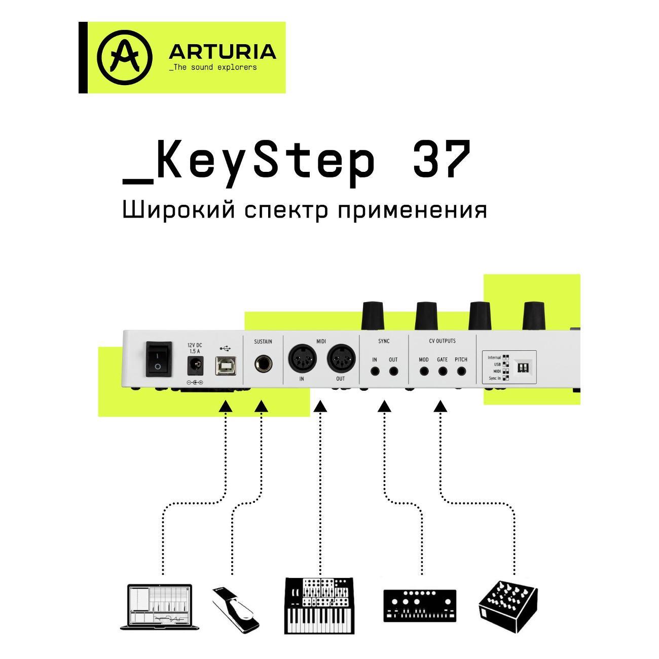 Изображение товара MIDI клавиатура Arturia KeyStep