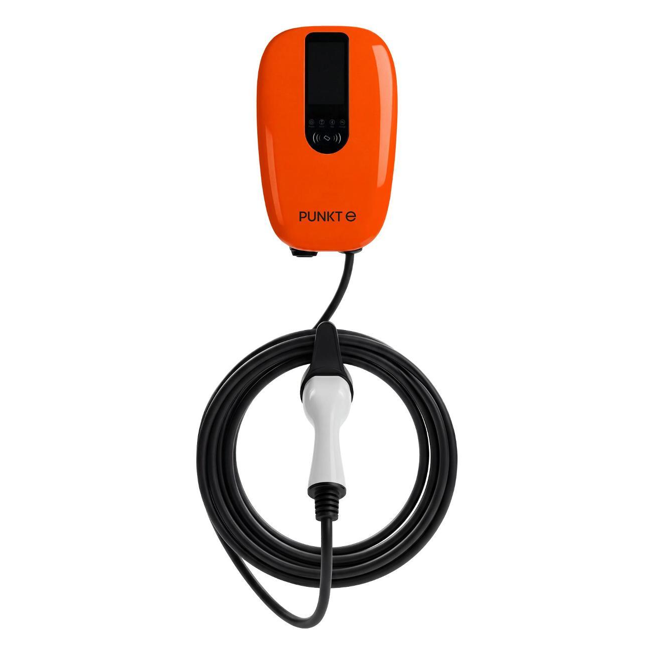 Изображение товара Зарядная станция для электромобиля PUNKT E МИНИ Для дома 11 кВт Type 2 оранжевая