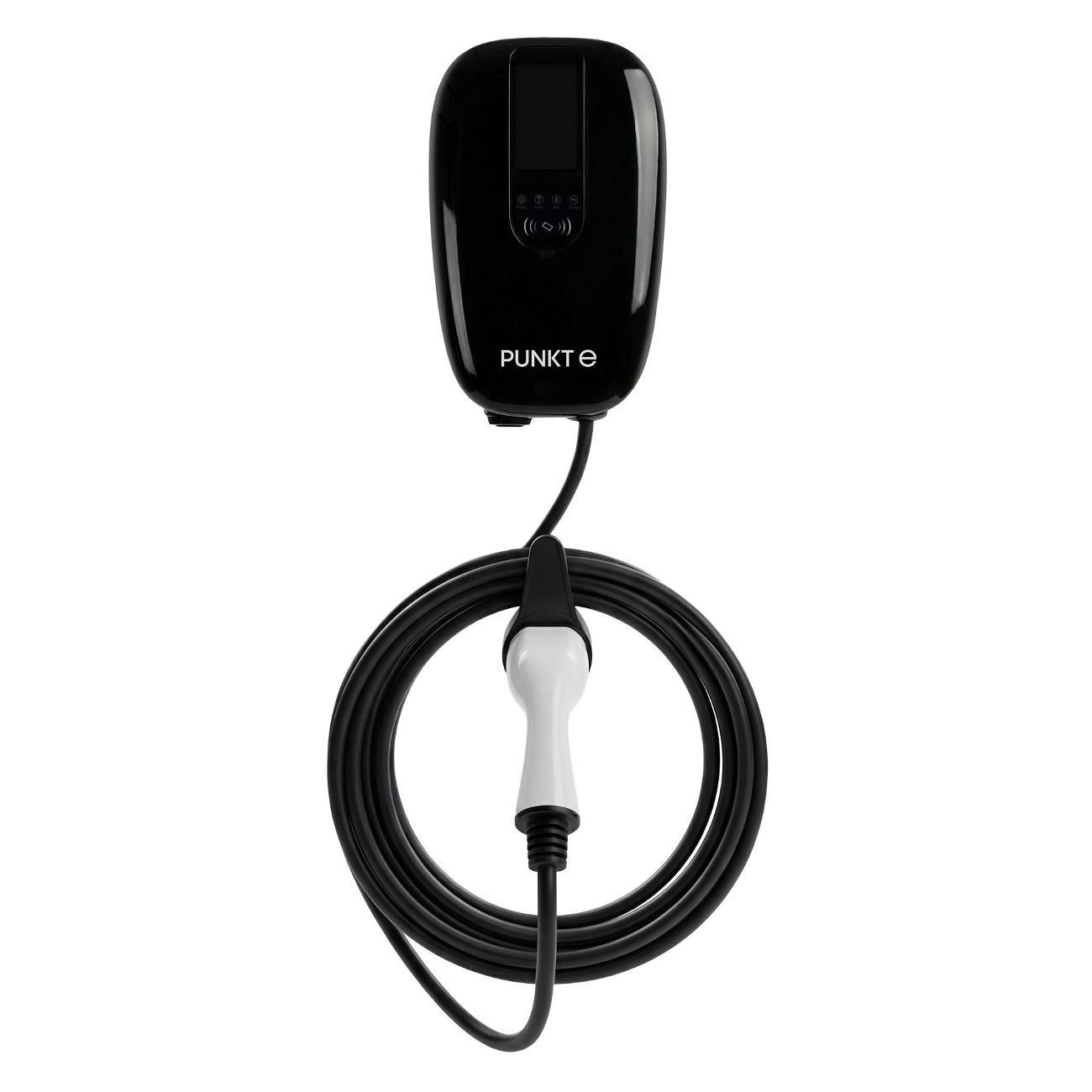 Изображение товара Зарядная станция для электромобиля PUNKT E МИНИ Для дома 7 кВт GB/T черная